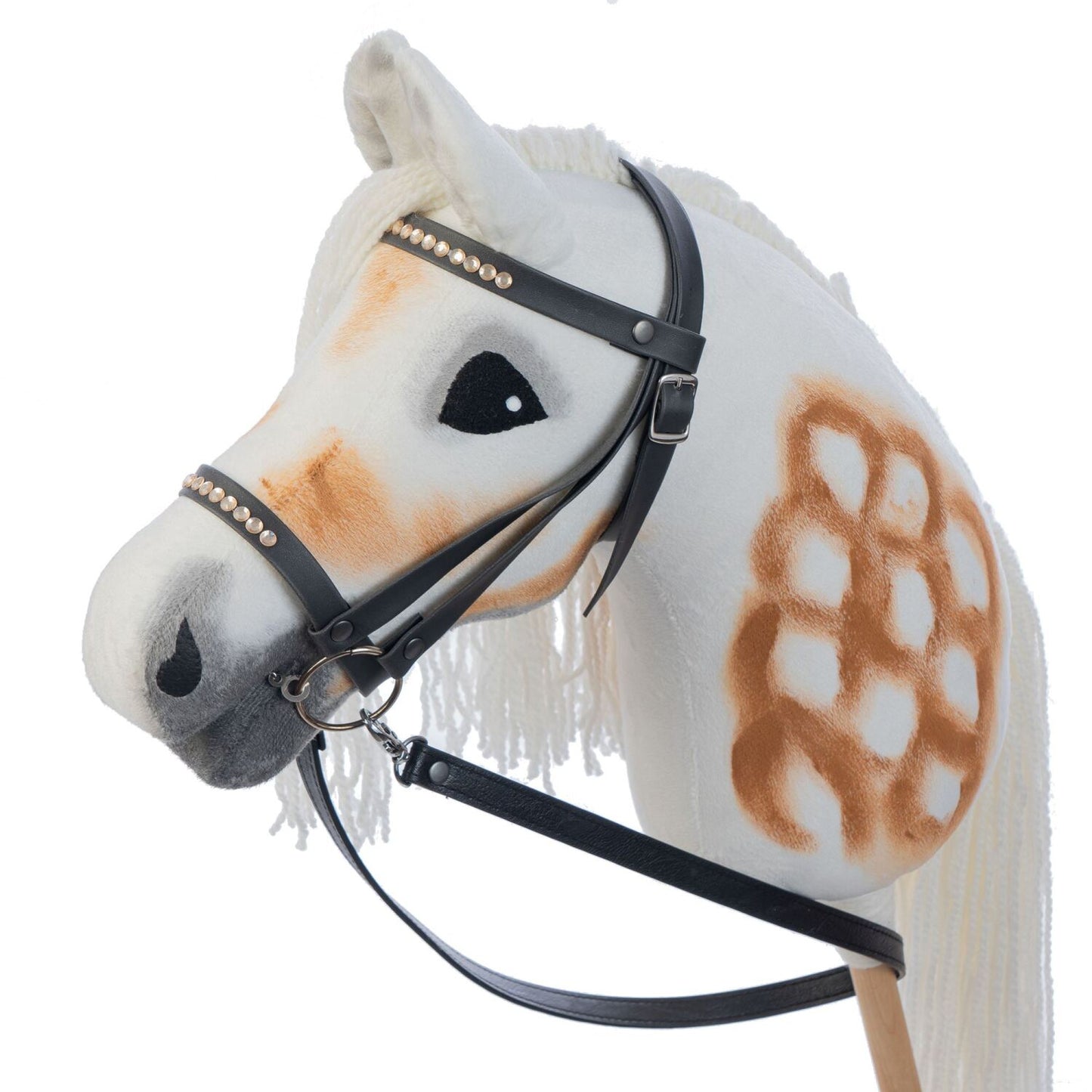 Hobbyhorse with bridle A3 White SUNNY