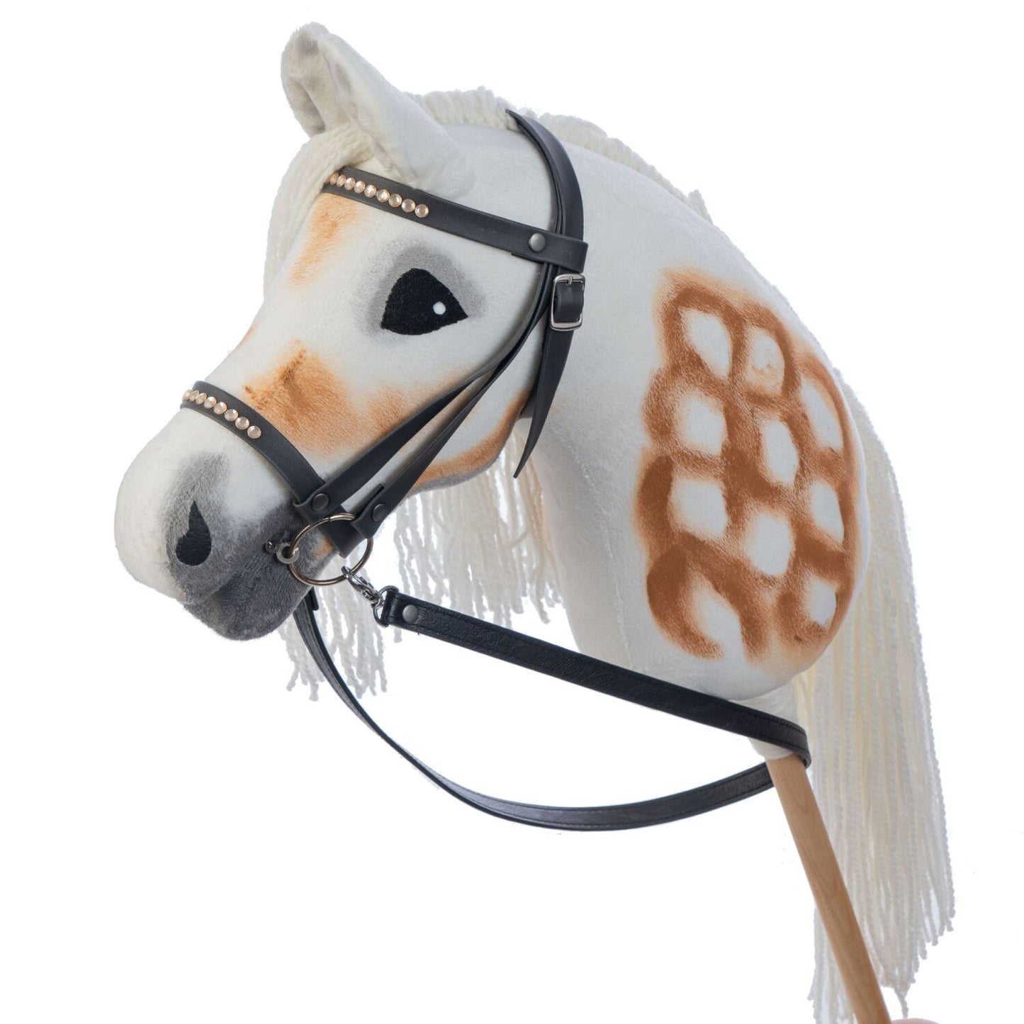 Hobbyhorse with bridle A3 White SUNNY