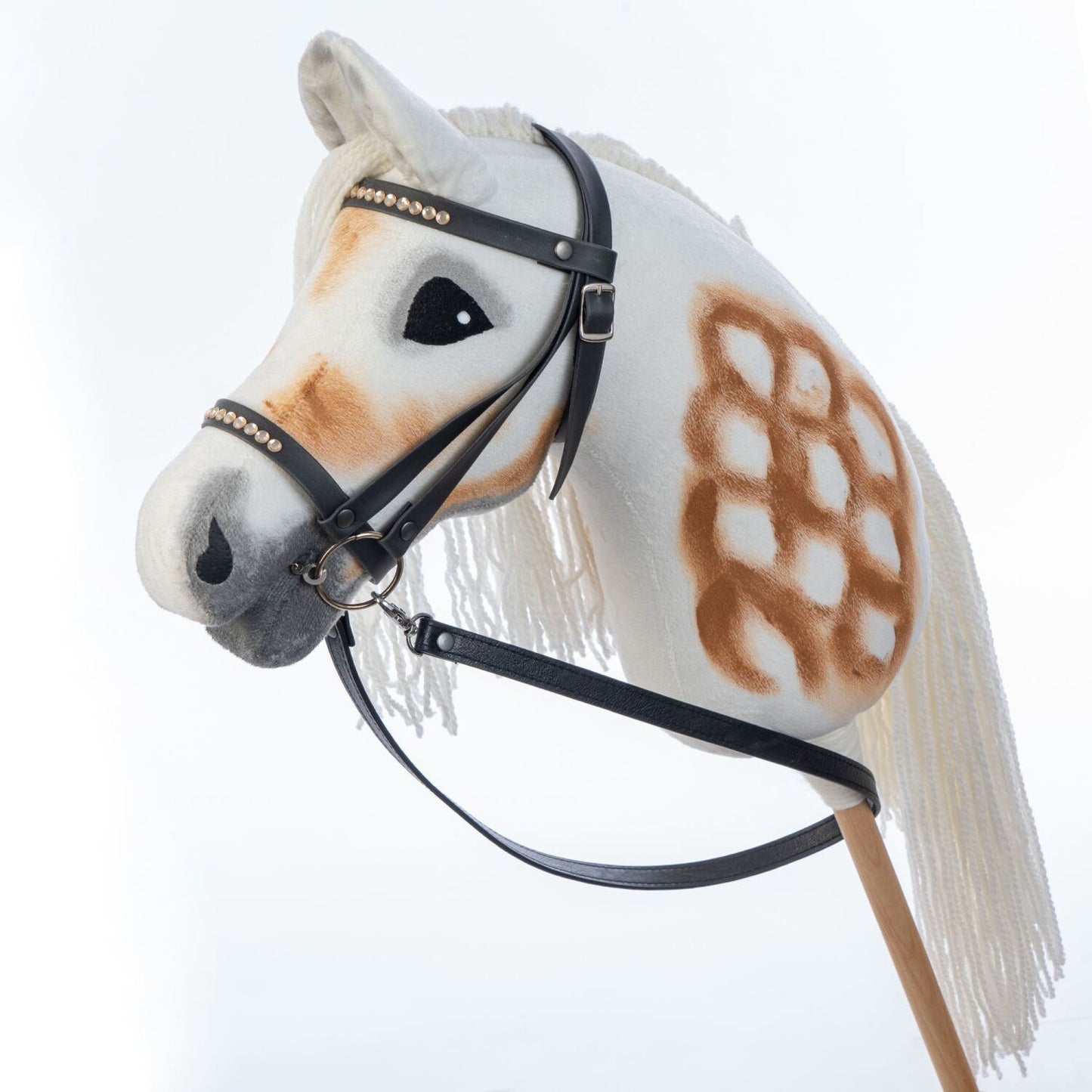 Hobbyhorse with bridle A3 White SUNNY