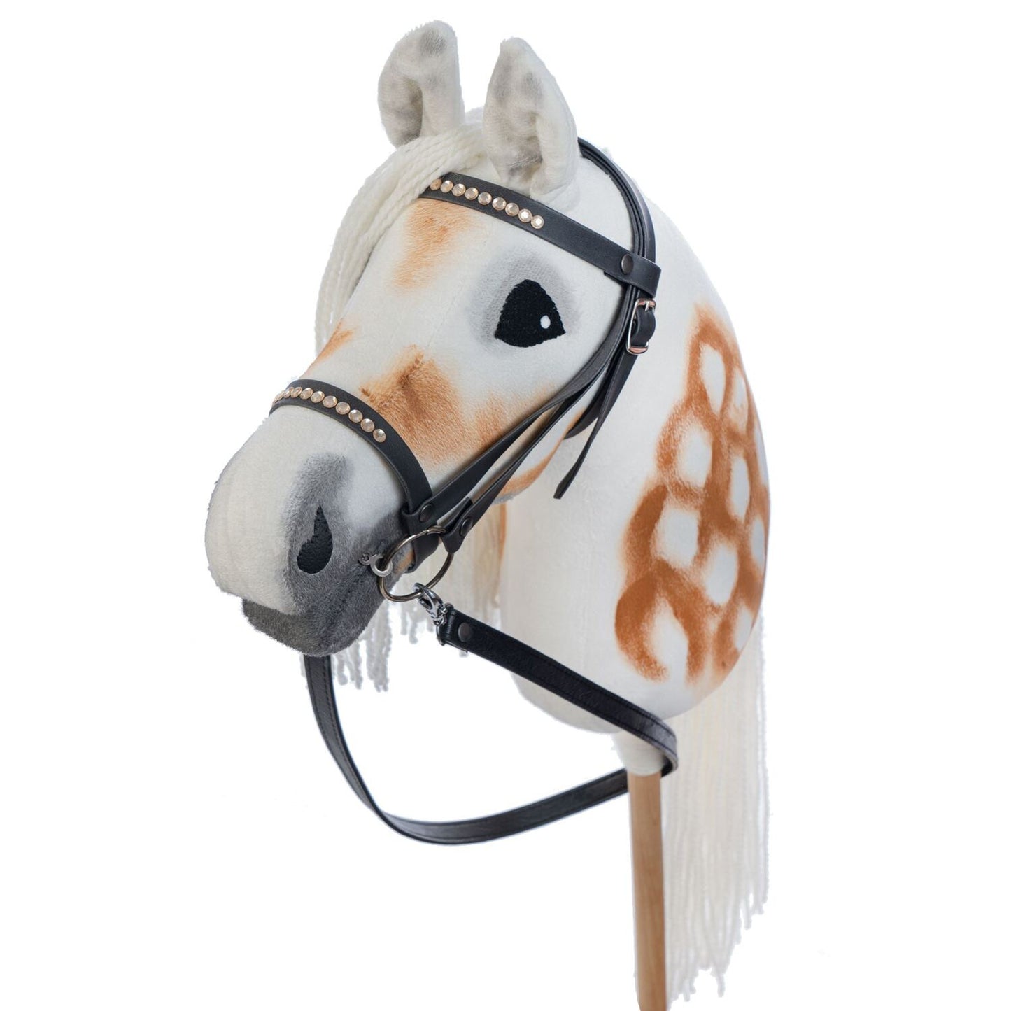 Hobbyhorse with bridle A3 White SUNNY