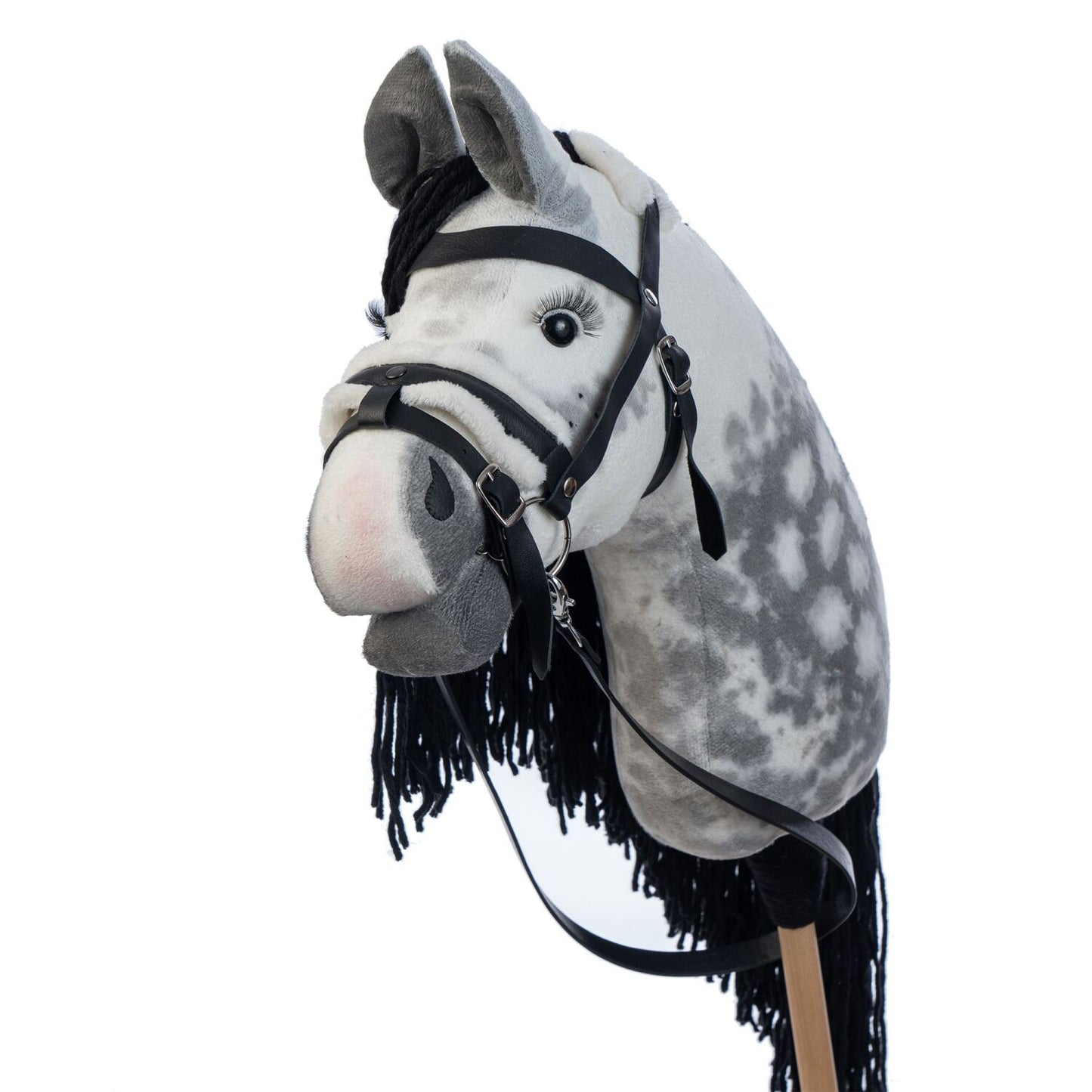 Hobbyhorse with bridle A3 Dapple grey SPRING
