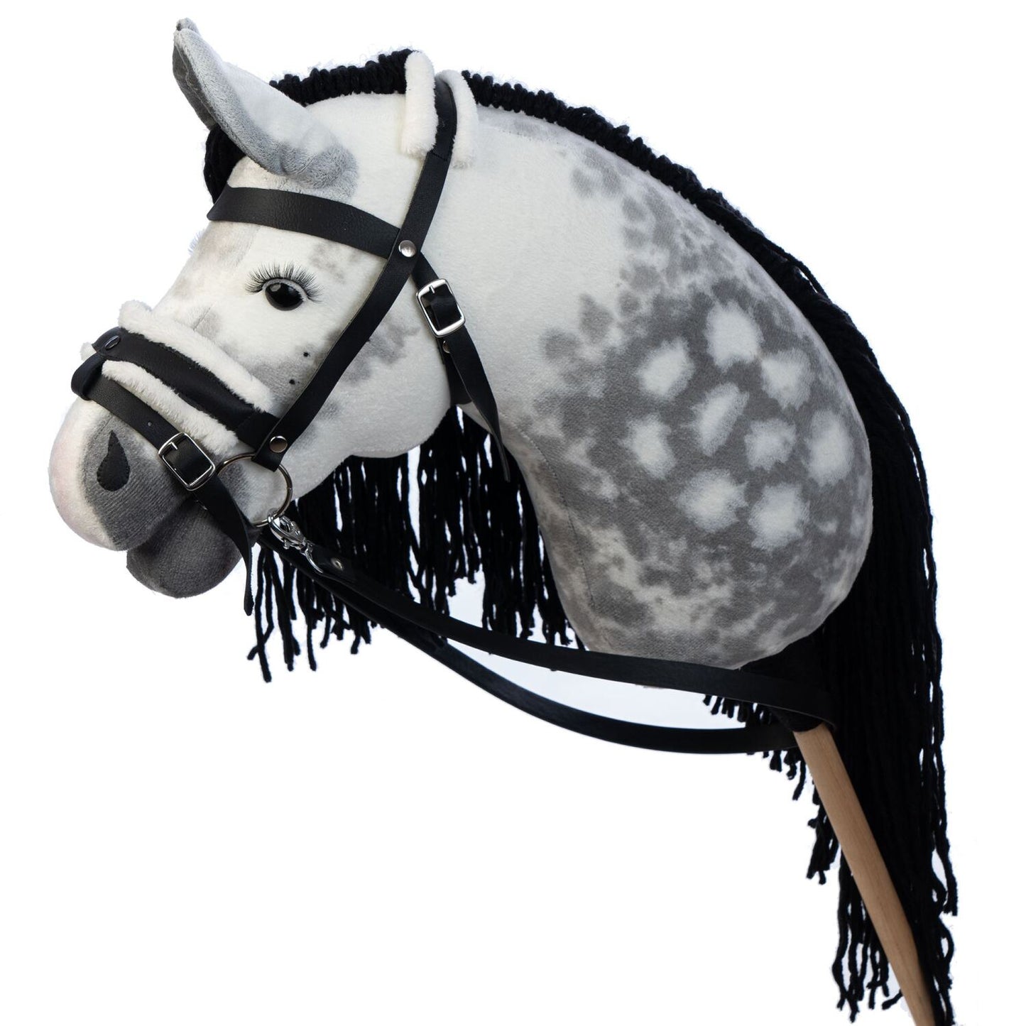Hobbyhorse with bridle A3 Dapple grey SPRING