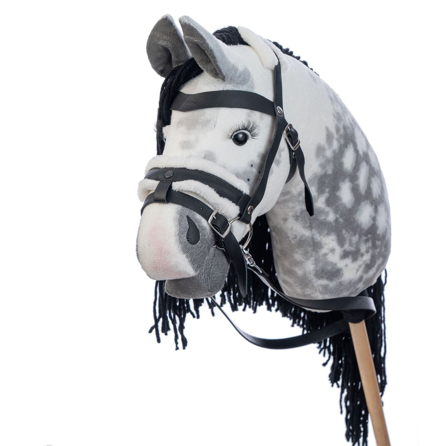 Hobbyhorse with bridle A3 Dapple grey SPRING