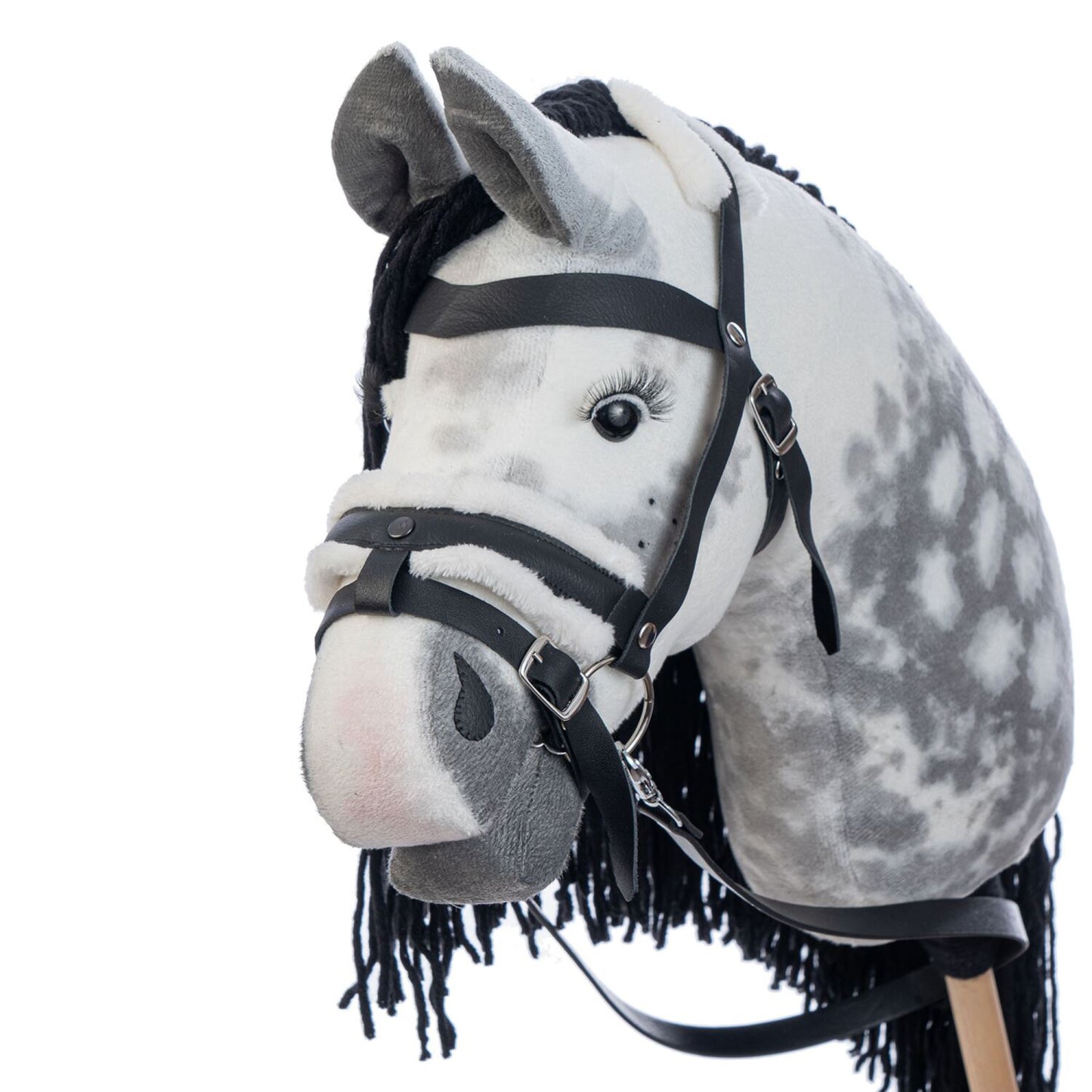 Hobbyhorse with bridle A3 Dapple grey SPRING