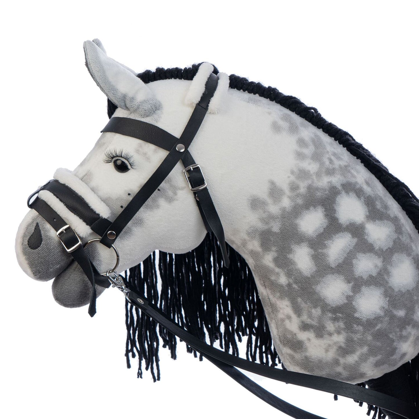 Hobbyhorse with bridle A3 Dapple grey SPRING
