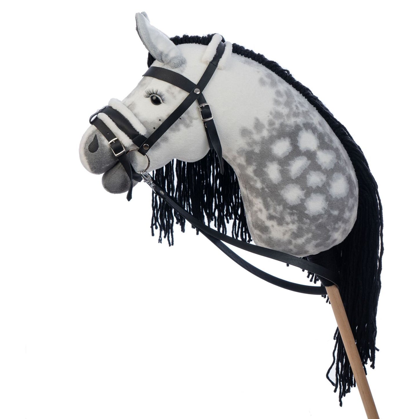 Hobbyhorse with bridle A3 Dapple grey SPRING