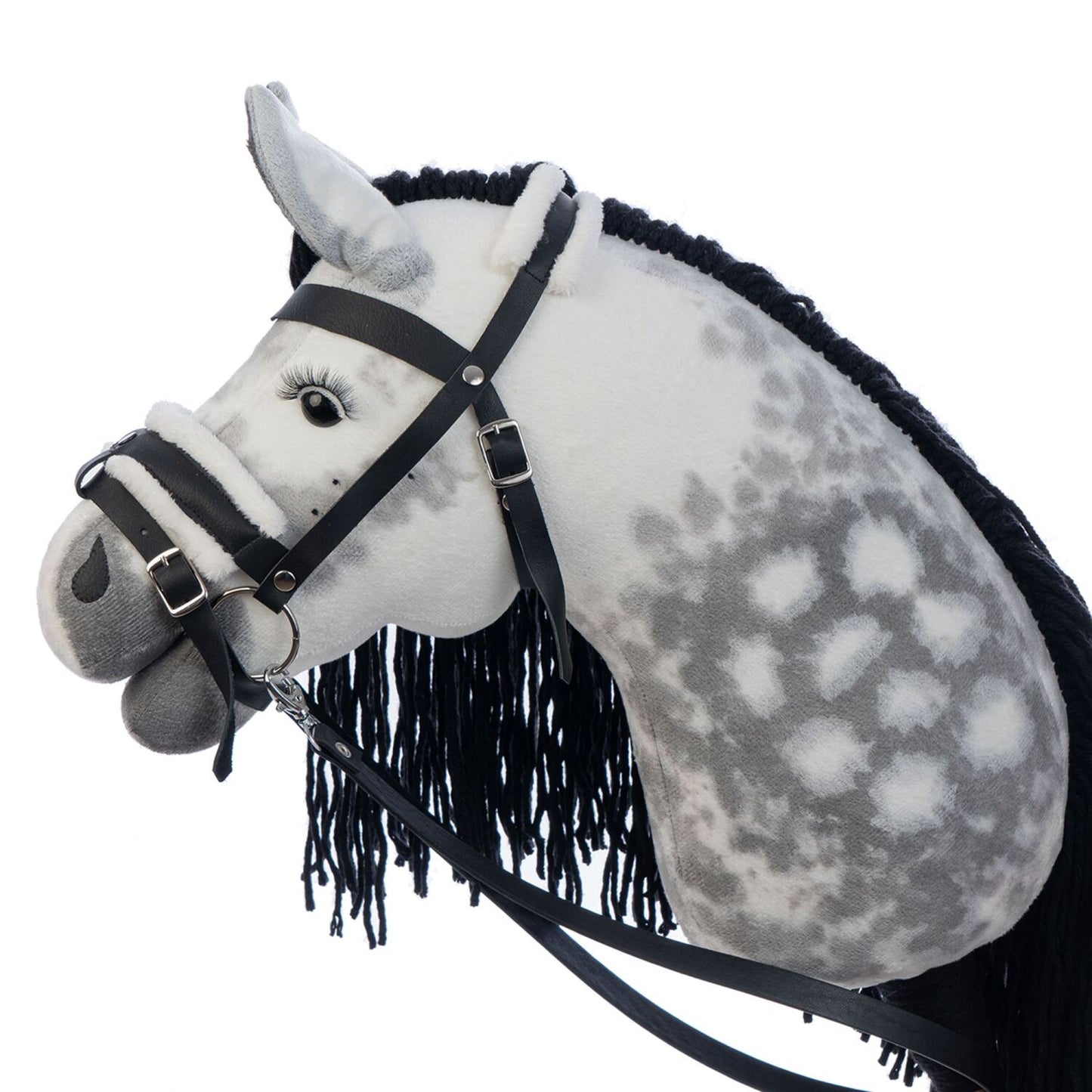 Hobbyhorse with bridle A3 Dapple grey SPRING
