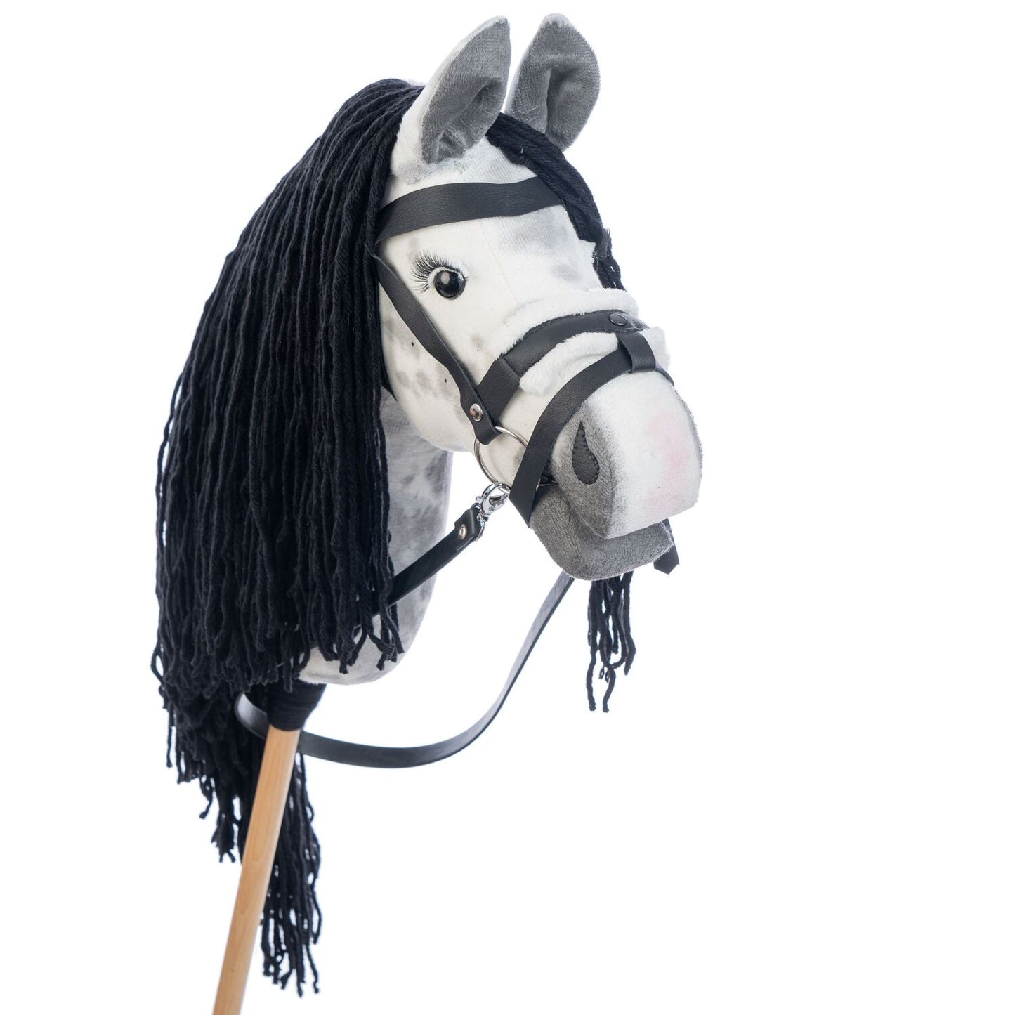 Hobbyhorse with bridle A3 Dapple grey SPRING