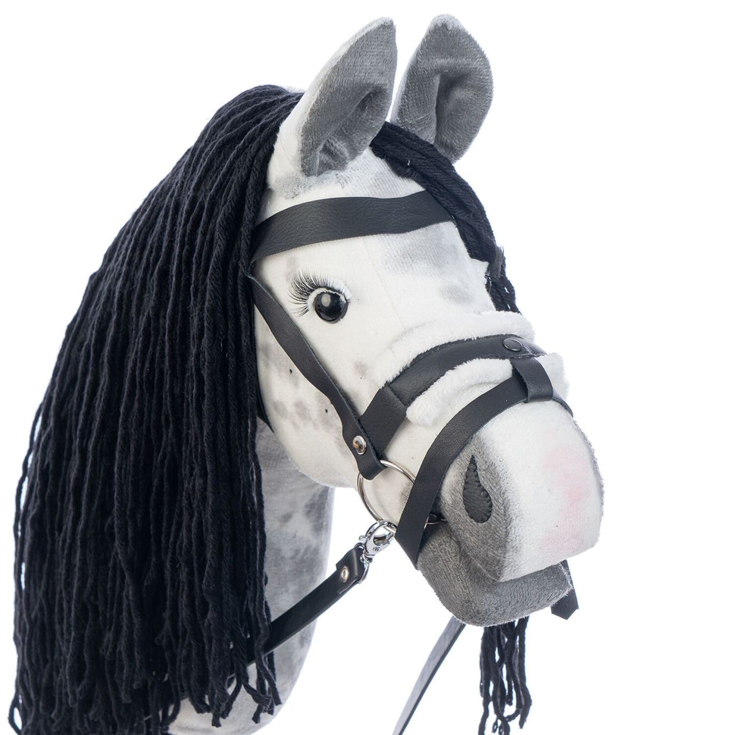 Hobbyhorse with bridle A3 Dapple grey SPRING