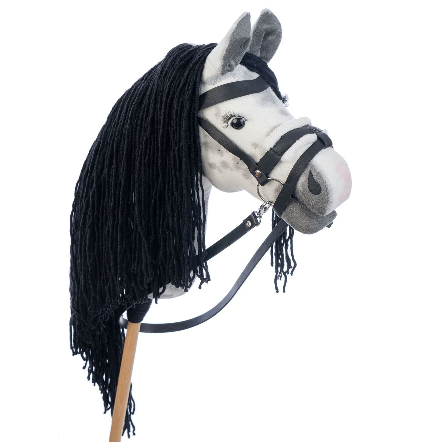 Hobbyhorse with bridle A3 Dapple grey SPRING