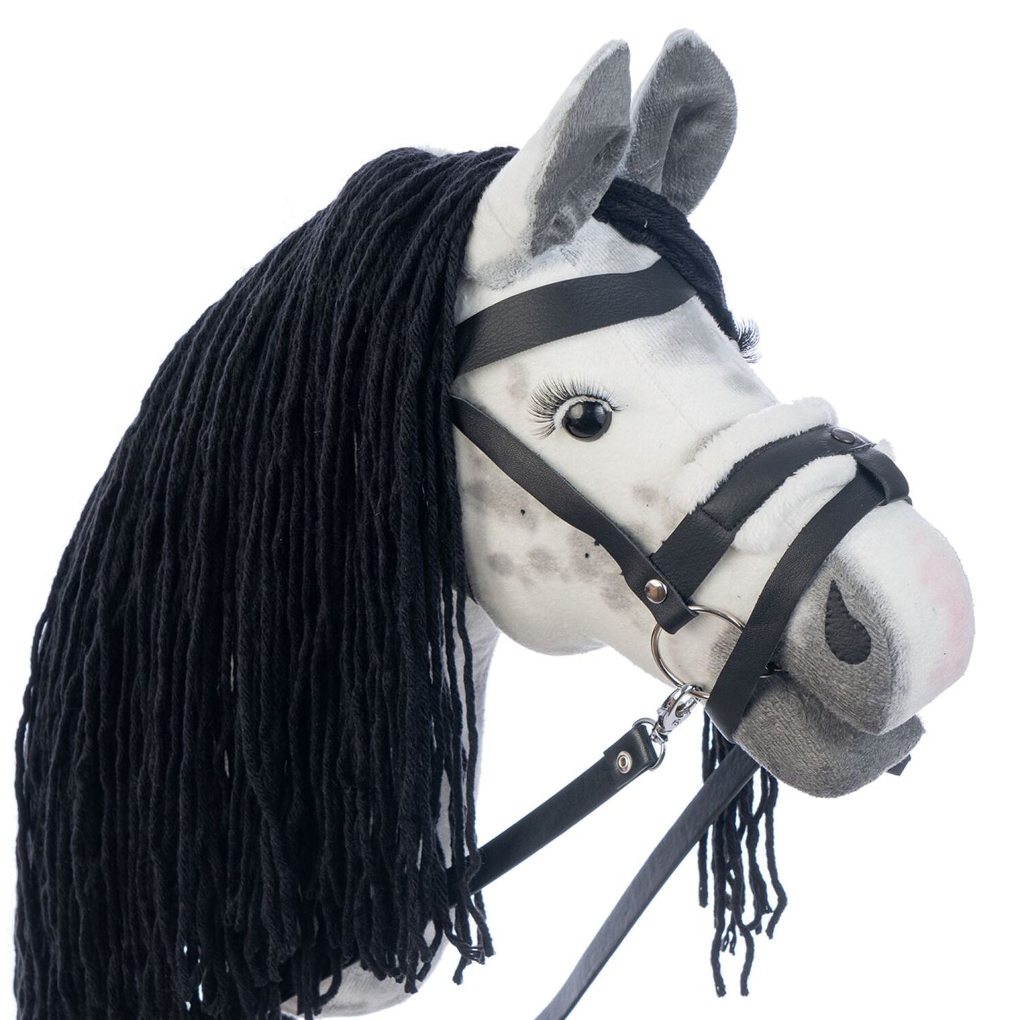 Hobbyhorse with bridle A3 Dapple grey SPRING