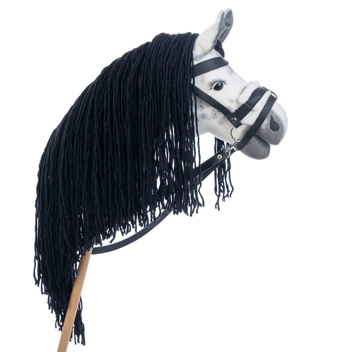 Hobbyhorse with bridle A3 Dapple grey SPRING