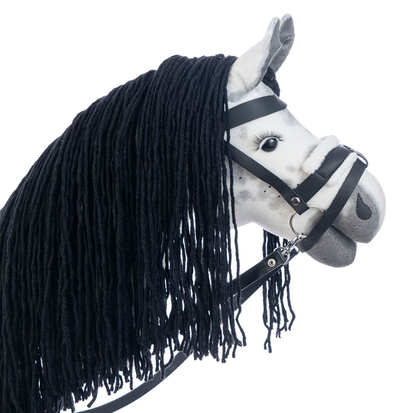Hobbyhorse with bridle A3 Dapple grey SPRING