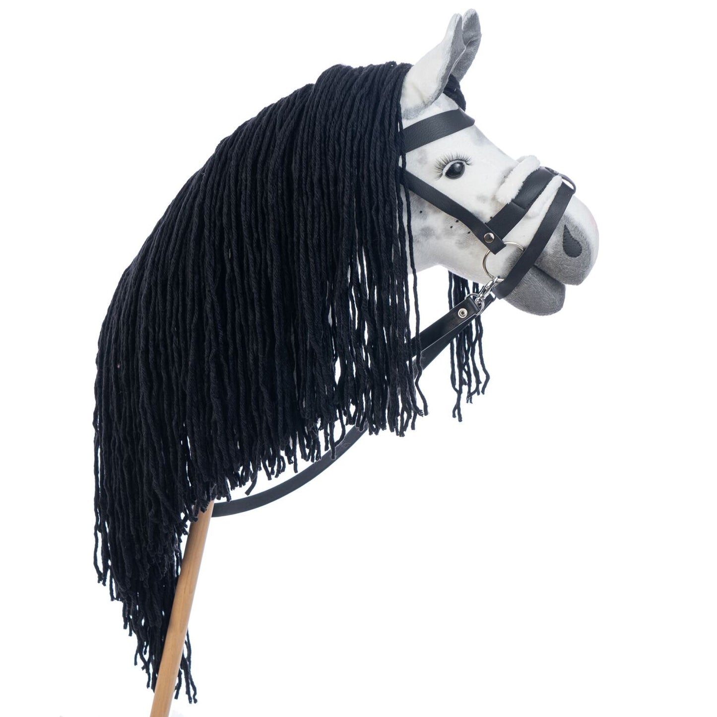 Hobbyhorse with bridle A3 Dapple grey SPRING