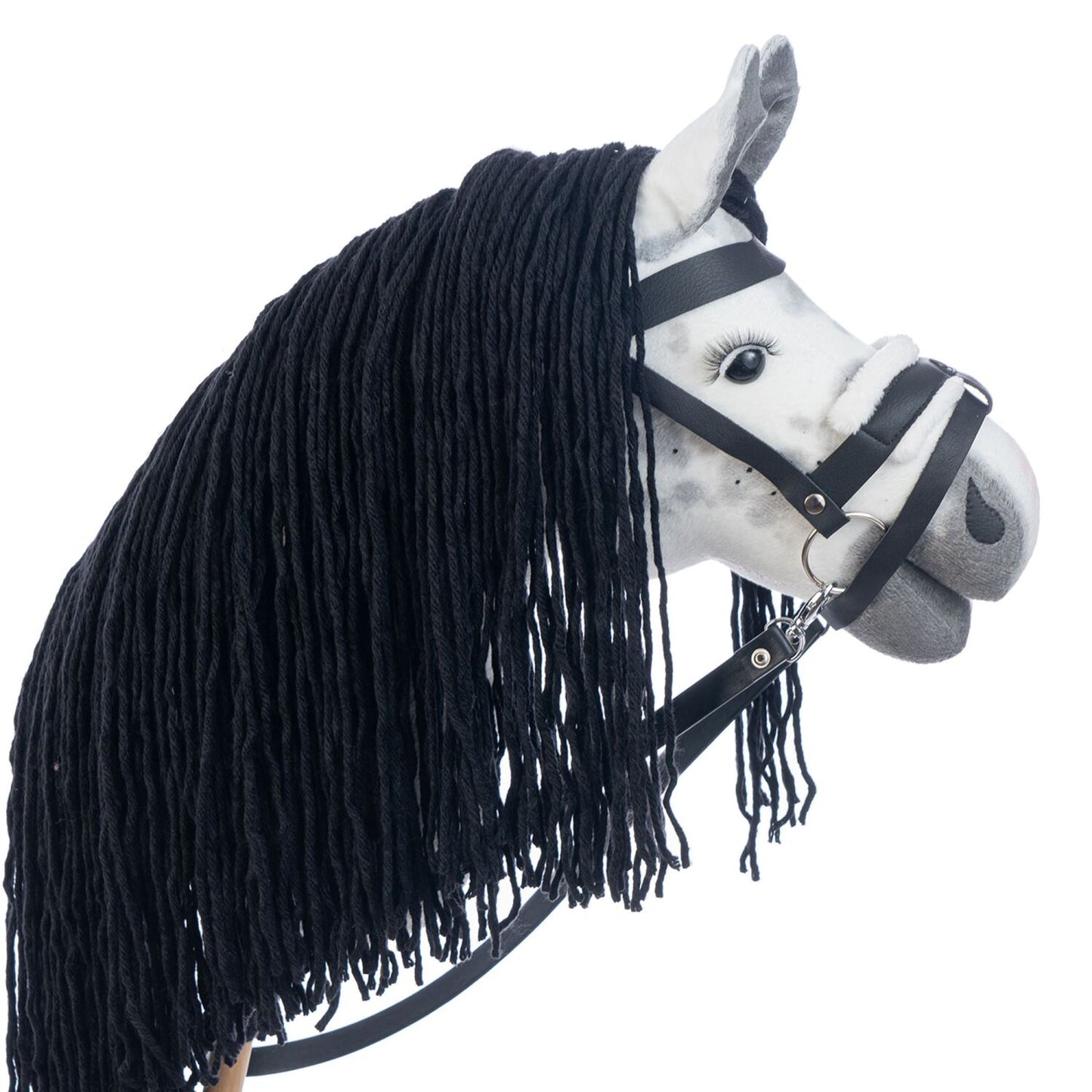 Hobbyhorse with bridle A3 Dapple grey SPRING