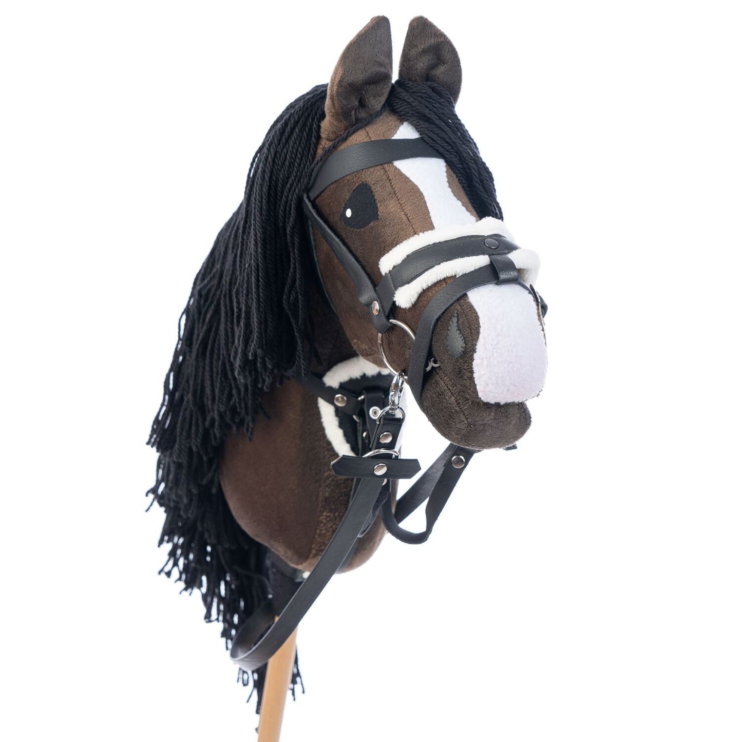 Hobbyhorse with bridle A3 Dark Bay BRAVE
