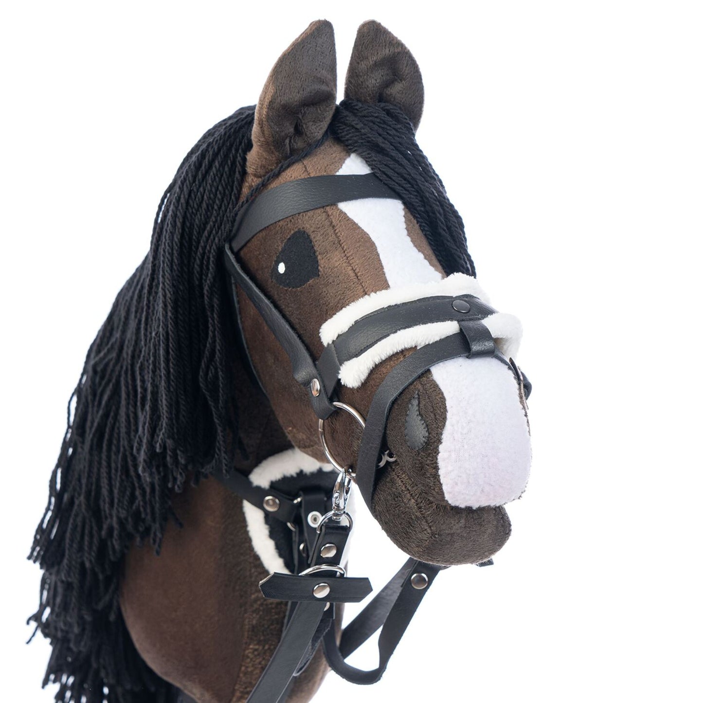 Hobbyhorse with bridle A3 Dark Bay BRAVE