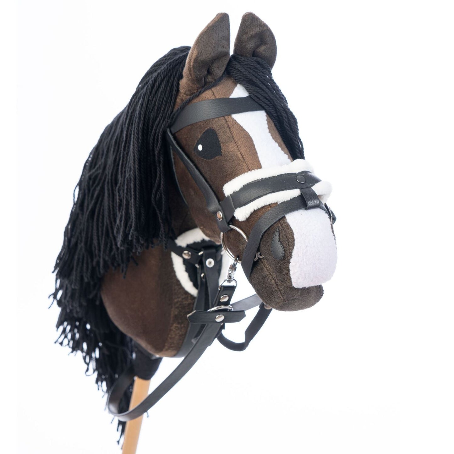 Hobbyhorse with bridle A3 Dark Bay BRAVE