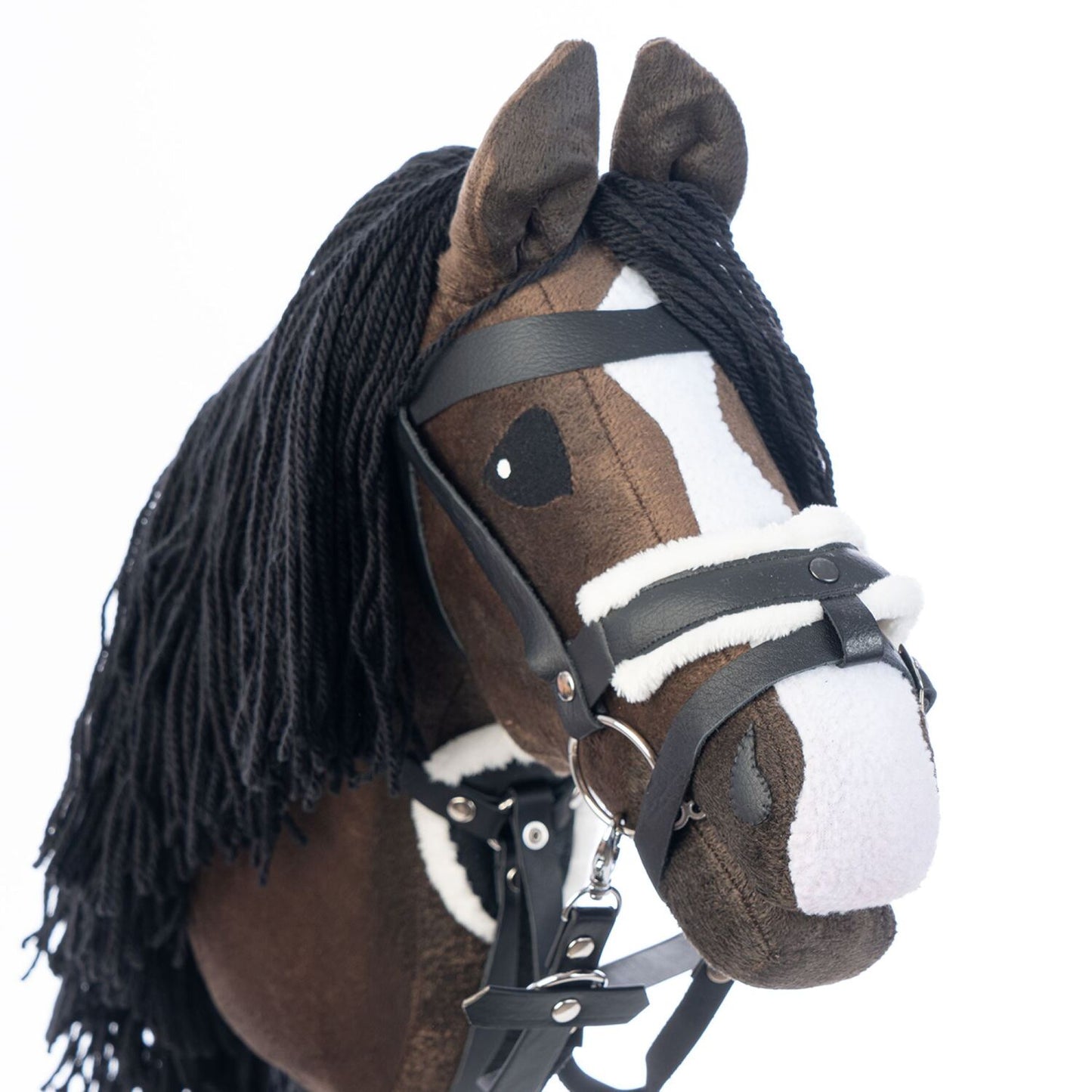 Hobbyhorse with bridle A3 Dark Bay BRAVE