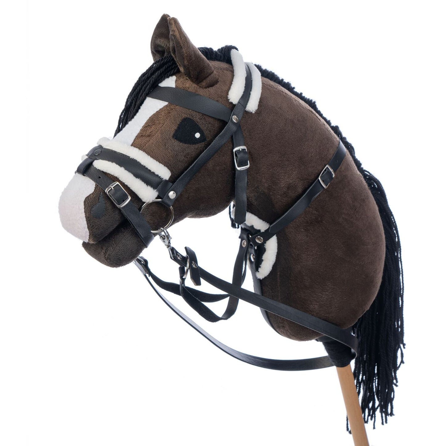 Hobbyhorse with bridle A3 Dark Bay BRAVE
