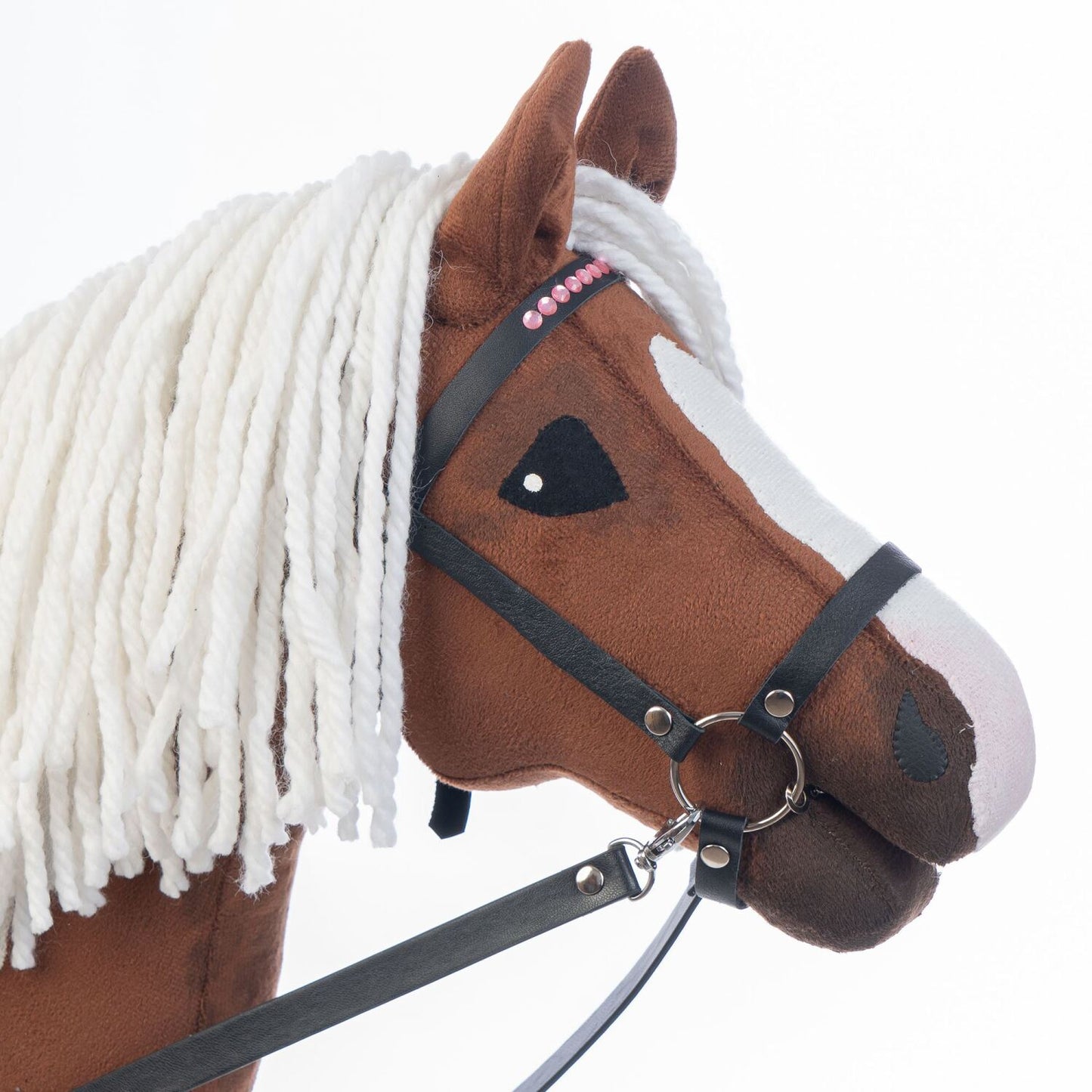 Hobbyhorse with bridle A3 Chestnut LUCKY
