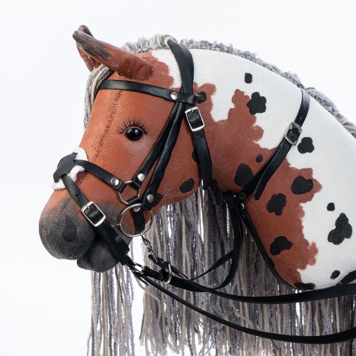 Hobbyhorse with bridle A3 Red Sorrel FLAME