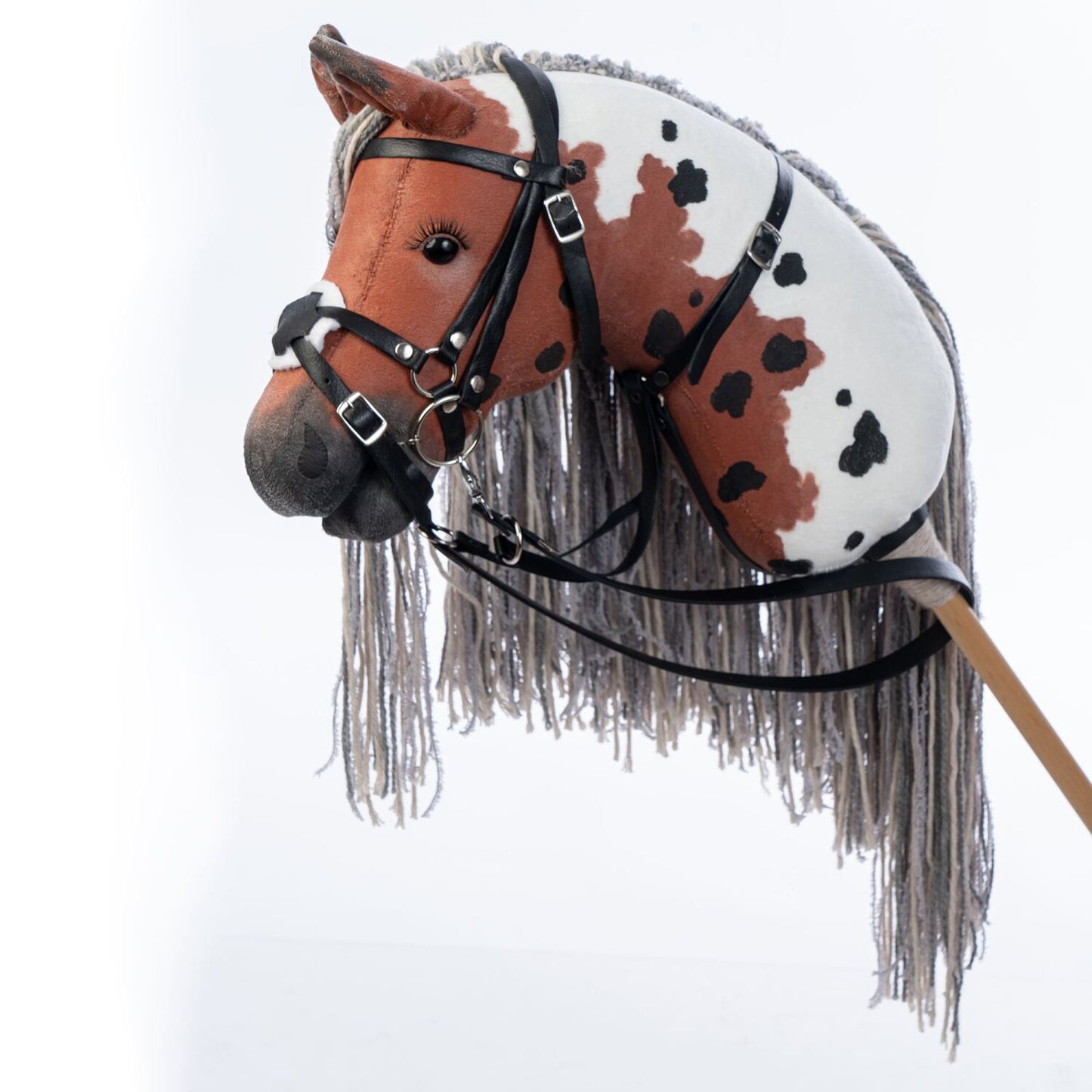 Hobbyhorse with bridle A3 Red Sorrel FLAME