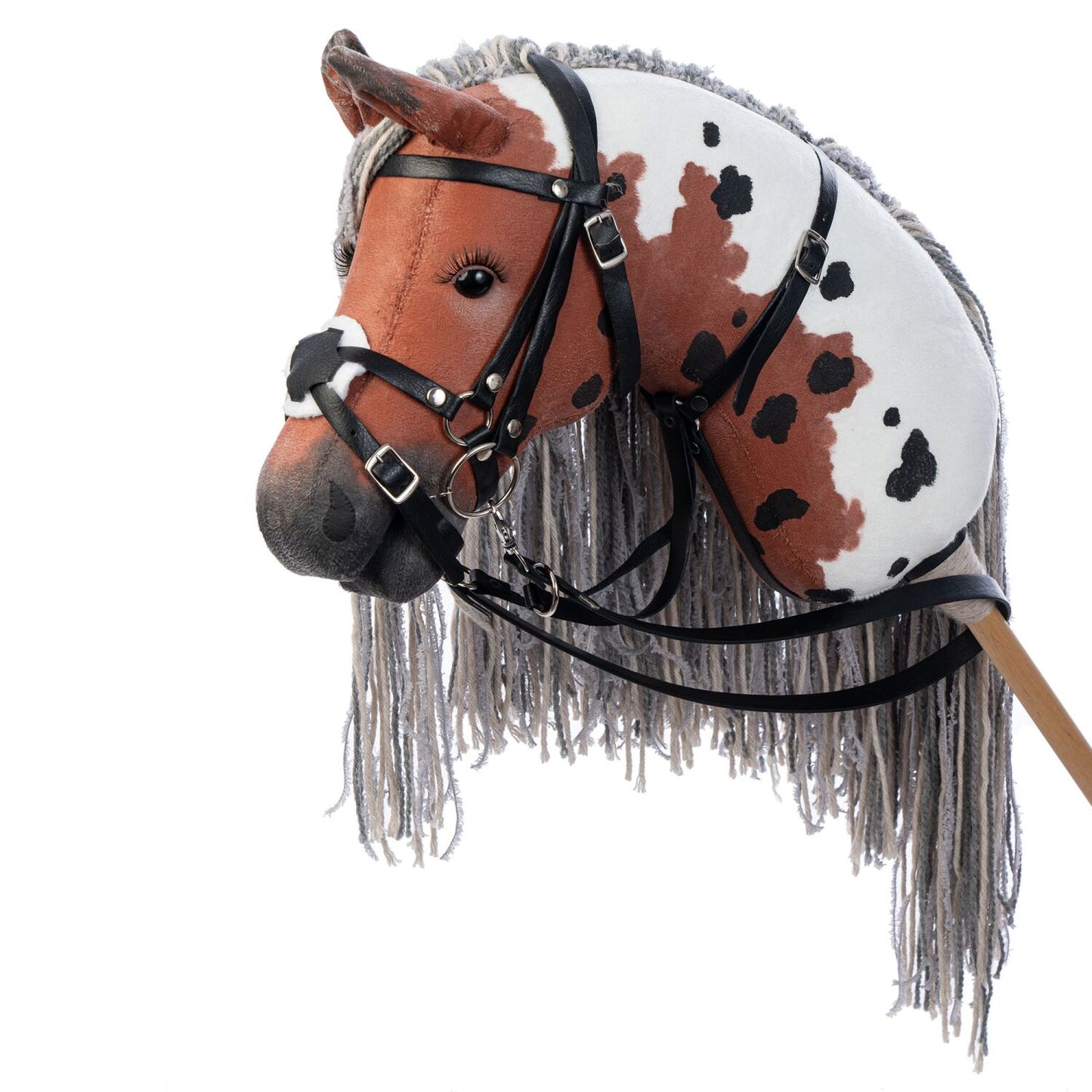 Hobbyhorse with bridle A3 Red Sorrel FLAME