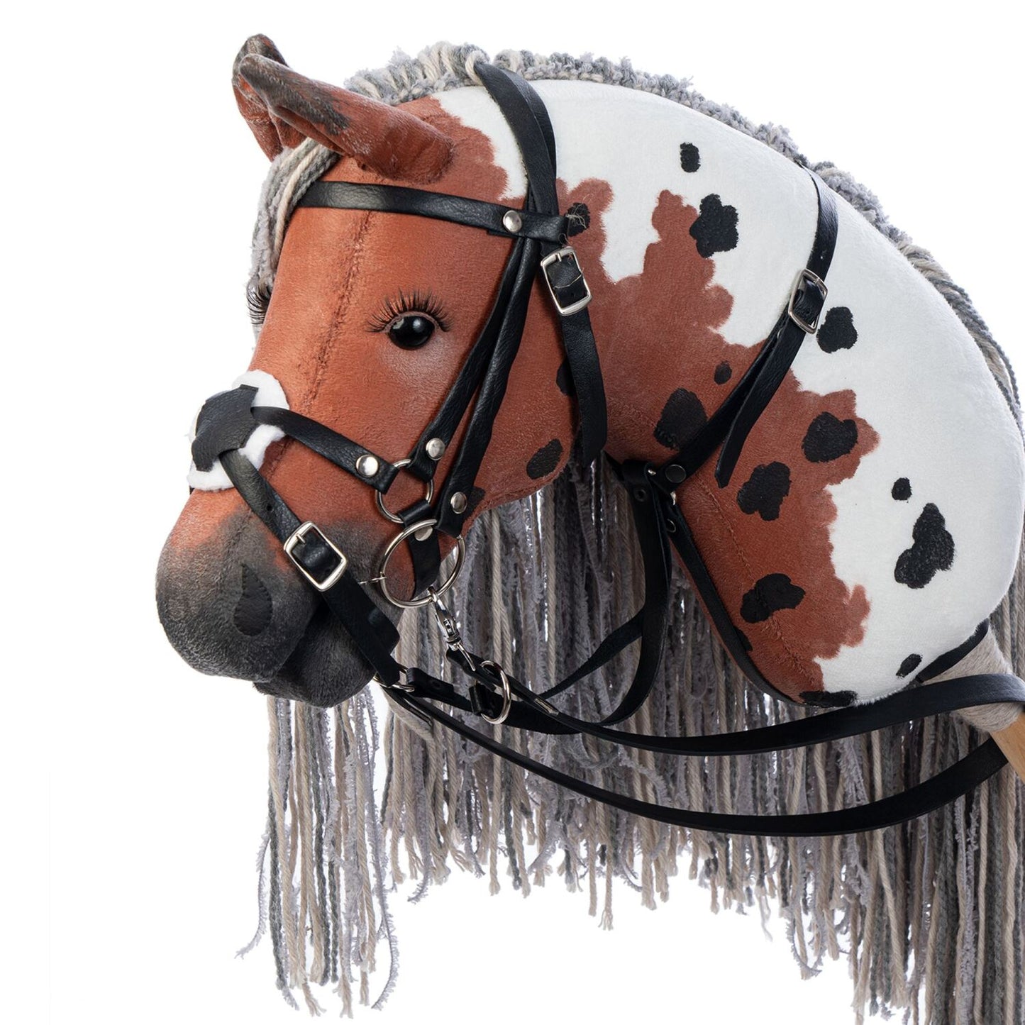 Hobbyhorse with bridle A3 Red Sorrel FLAME