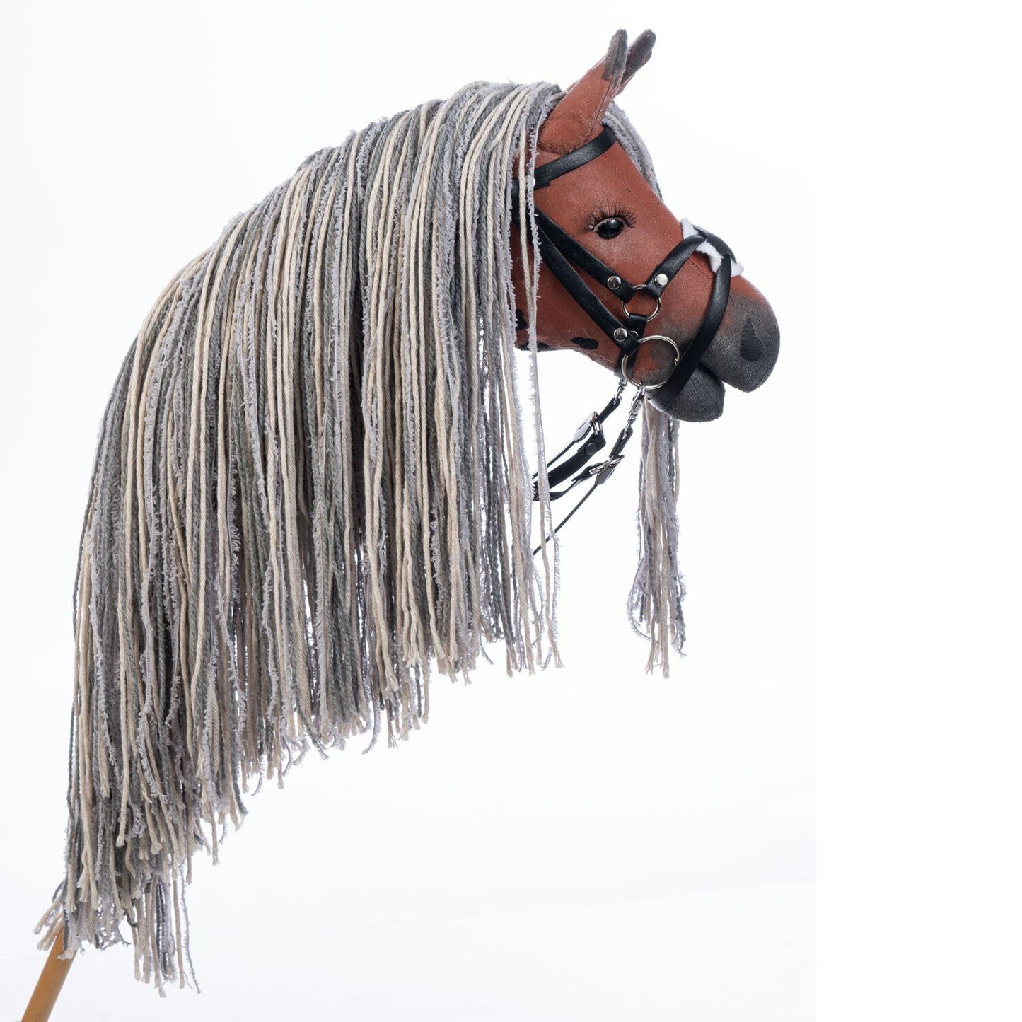 Hobbyhorse with bridle A3 Red Sorrel FLAME
