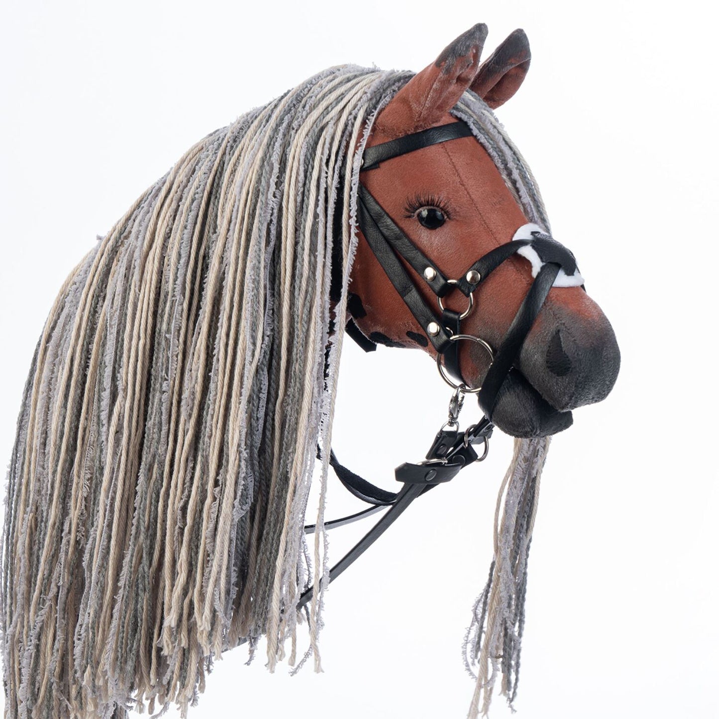 Hobbyhorse with bridle A3 Red Sorrel FLAME