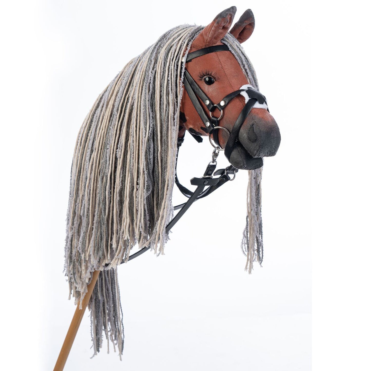 Hobbyhorse with bridle A3 Red Sorrel FLAME