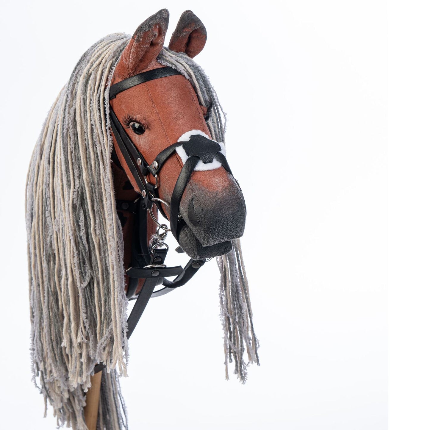 Hobbyhorse with bridle A3 Red Sorrel FLAME