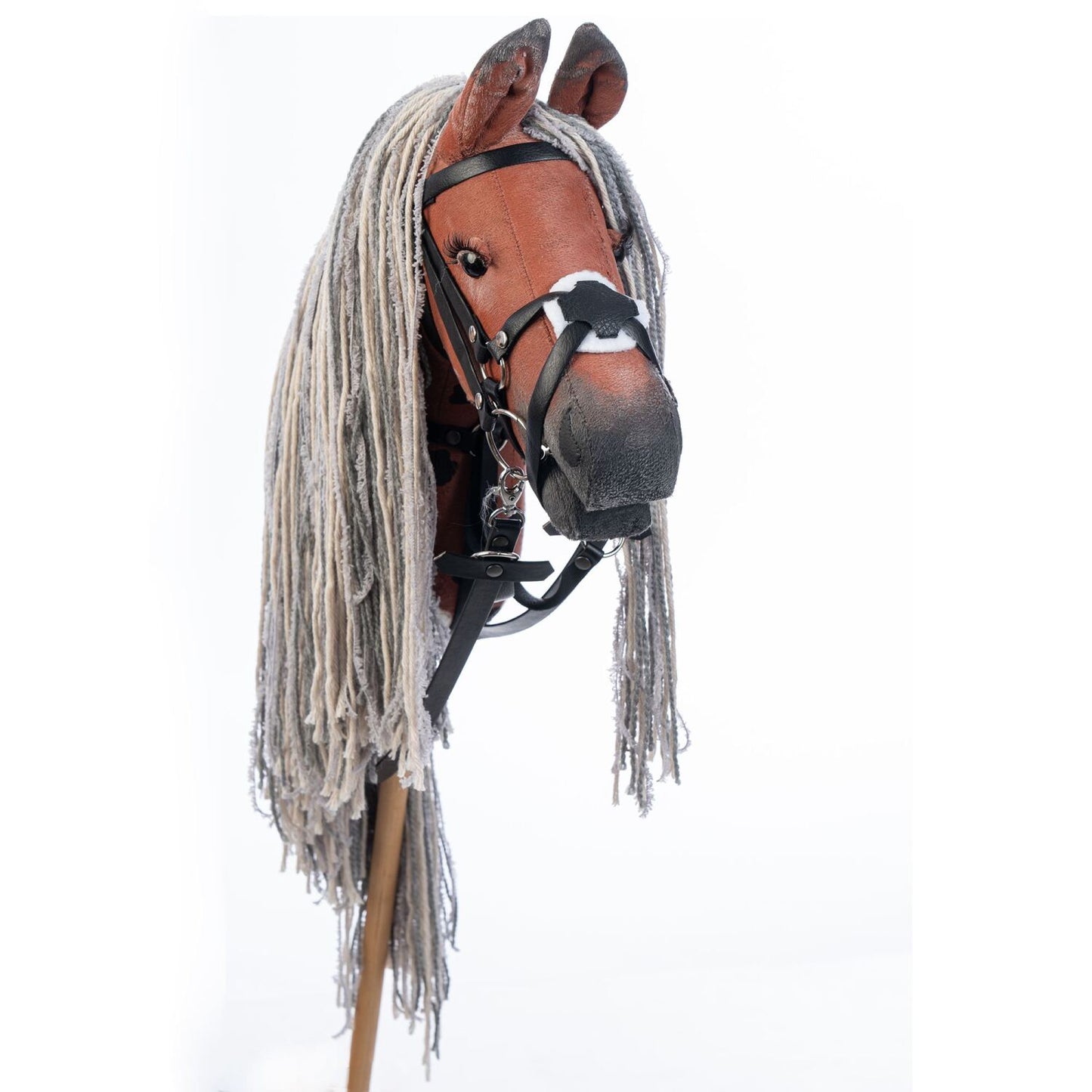 Hobbyhorse with bridle A3 Red Sorrel FLAME