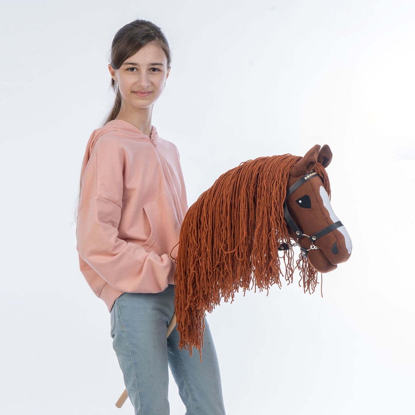 Hobbyhorse with bridle A3 Chestnut FIERY