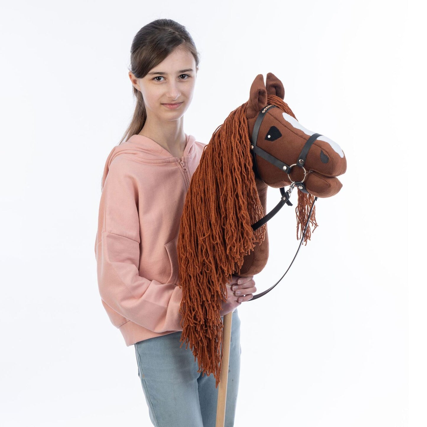 Hobbyhorse with bridle A3 Chestnut FIERY