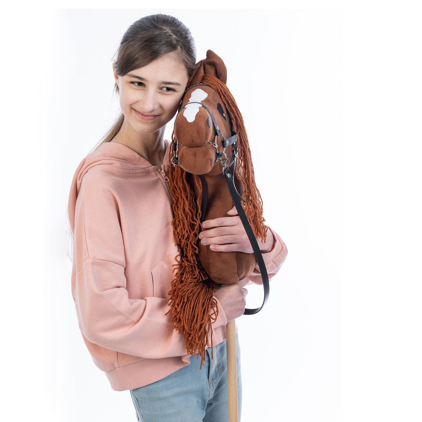 Hobbyhorse with bridle A3 Chestnut FIERY