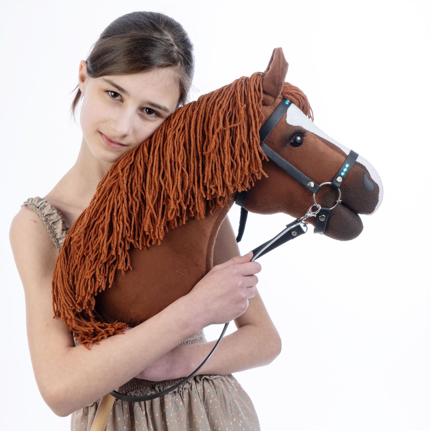 Hobbyhorse with bridle A3 Chestnut JOY