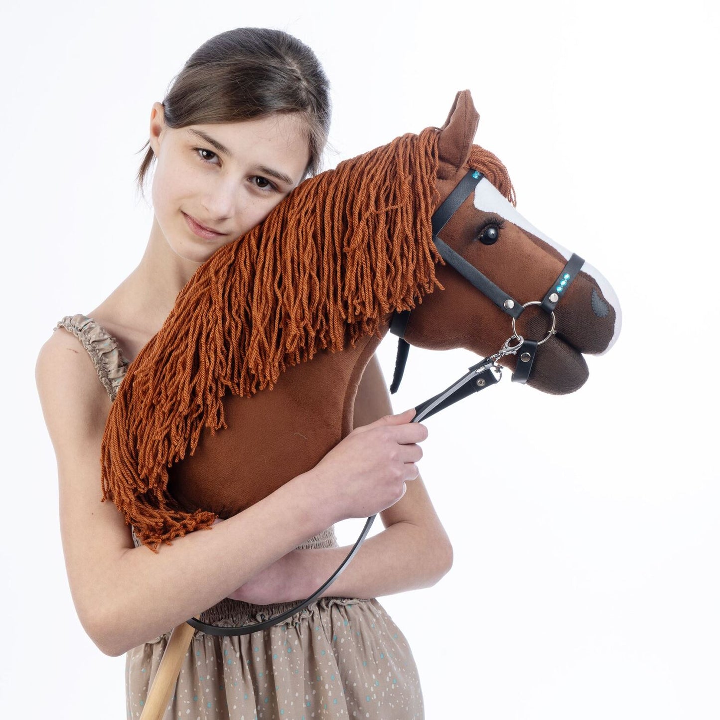 Hobbyhorse with bridle A3 Chestnut JOY