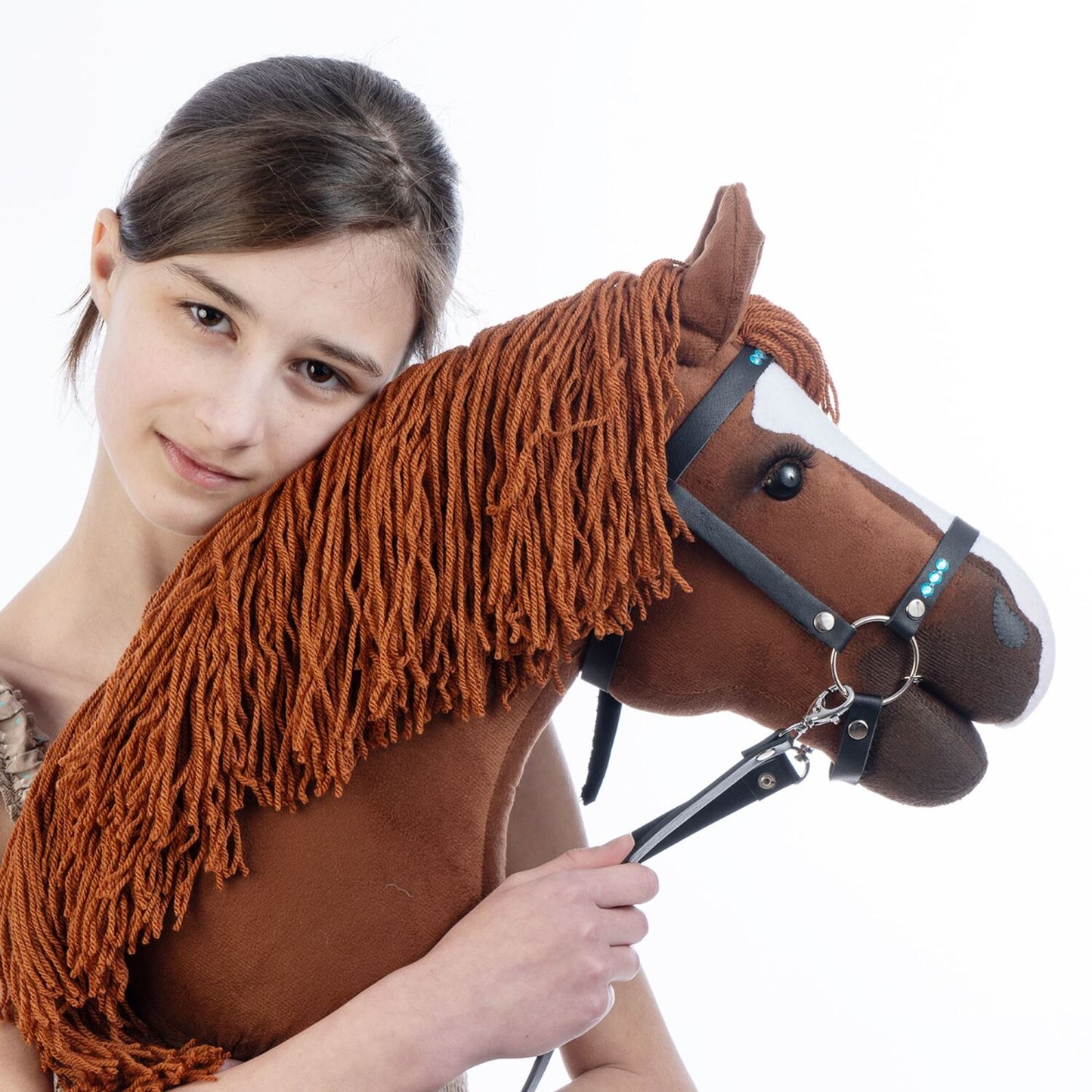Hobbyhorse with bridle A3 Chestnut JOY