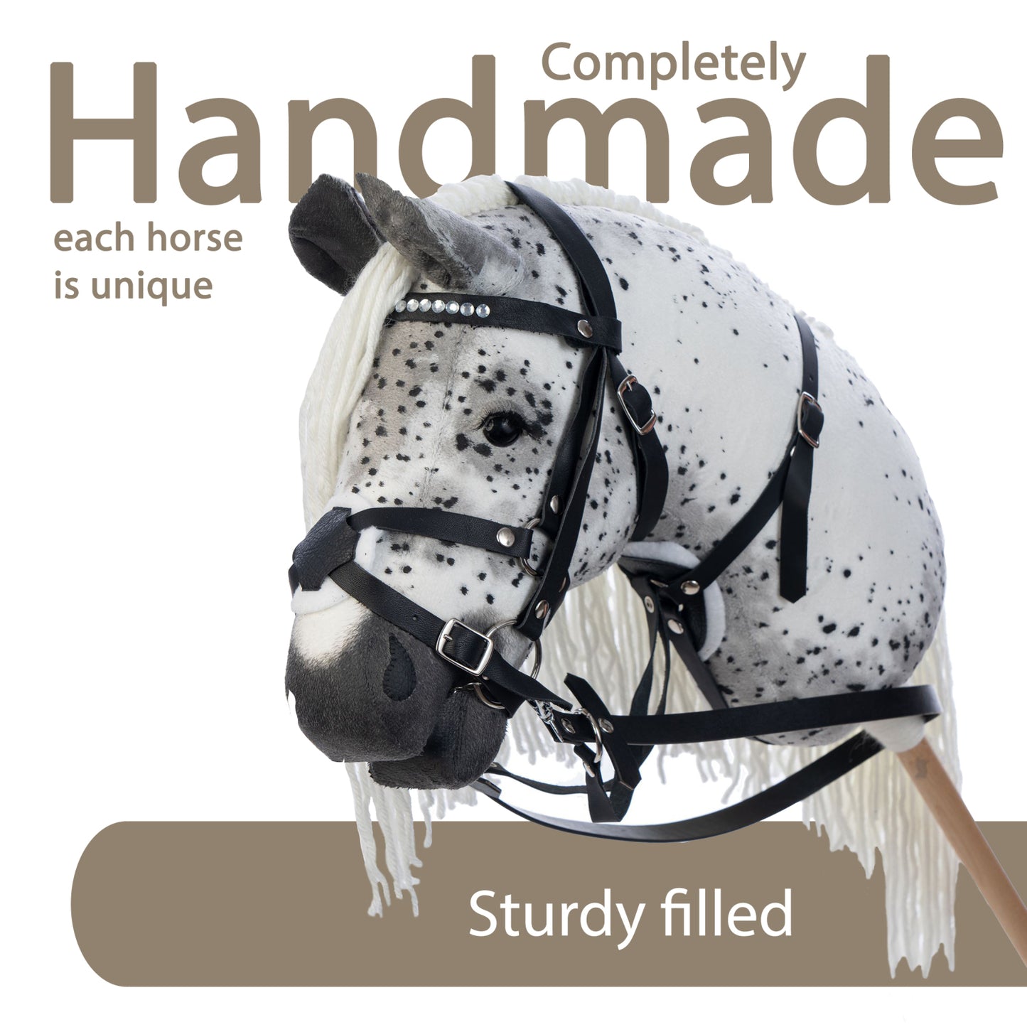 Hobbyhorse with bridle A3 Fleabitten ACE
