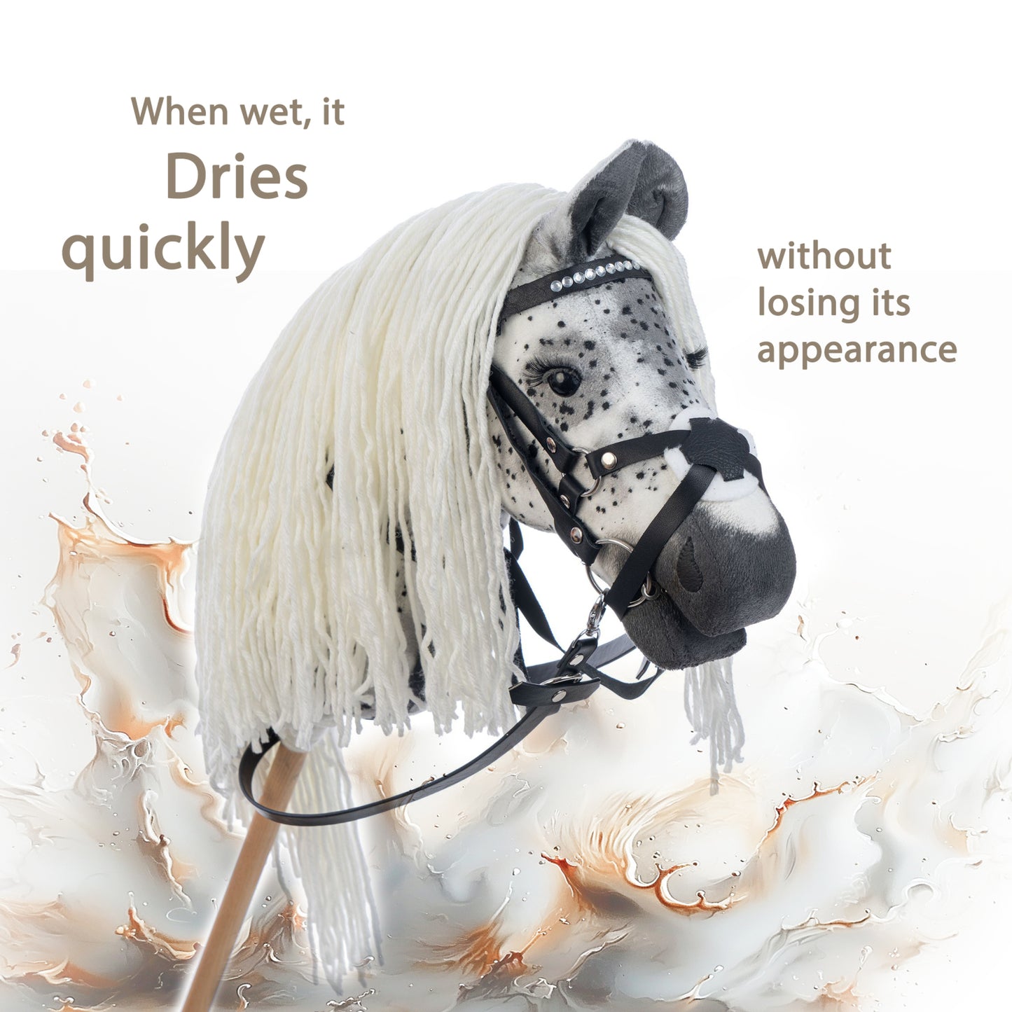 Hobbyhorse with bridle A3 Fleabitten ACE