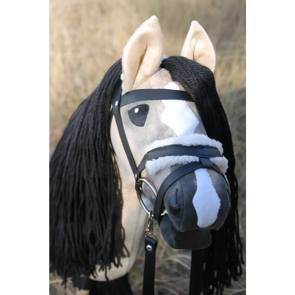 Hobby horse with bridle A3 Bay Roan AMBER Hobbyhorses: main group