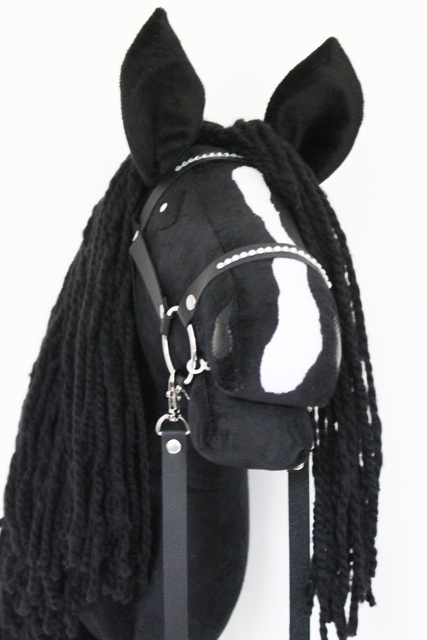 Hobbyhorse with bridle A3 Blacky