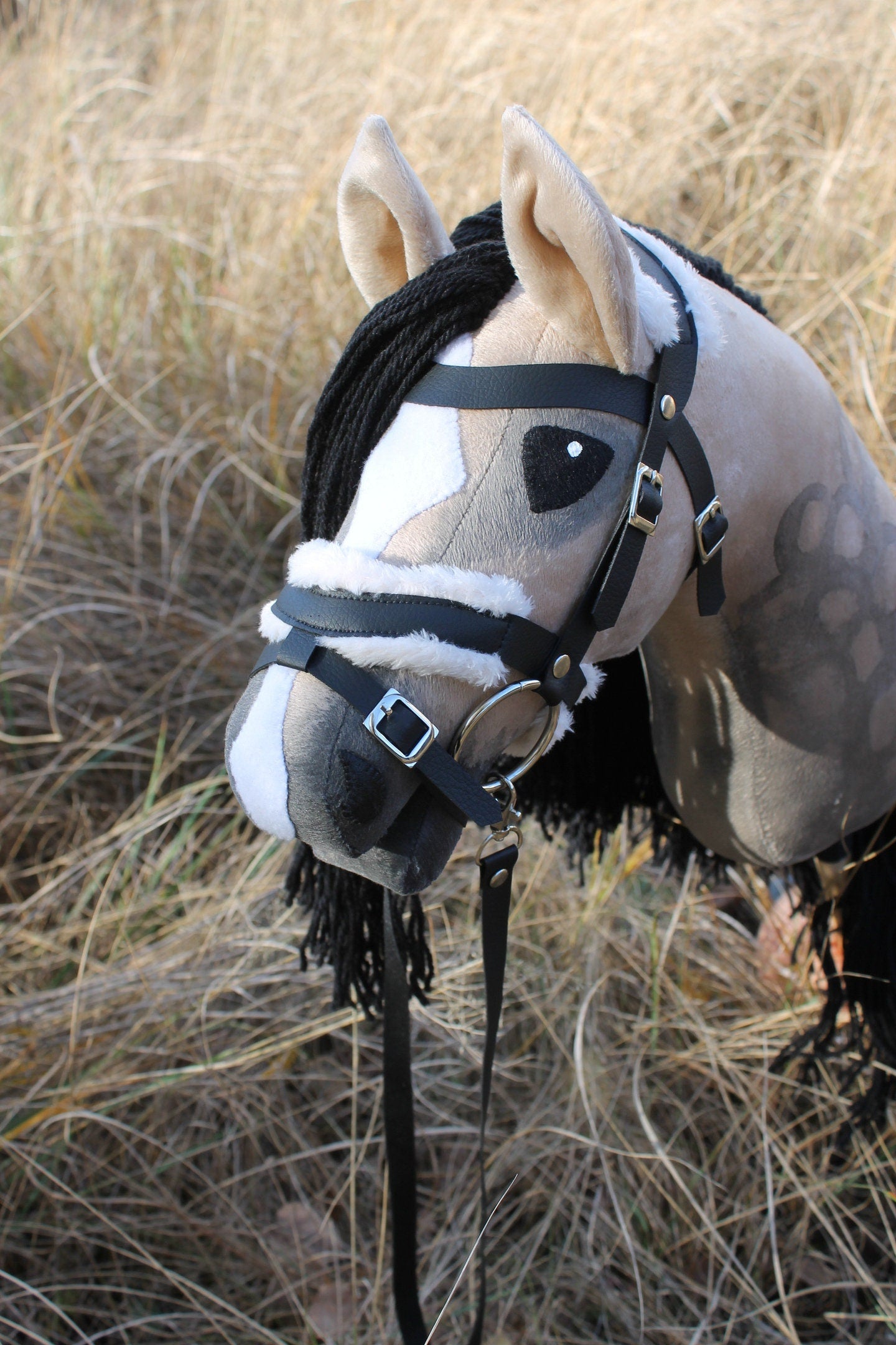 Hobby horse with bridle A3 Bay Roan AMBER