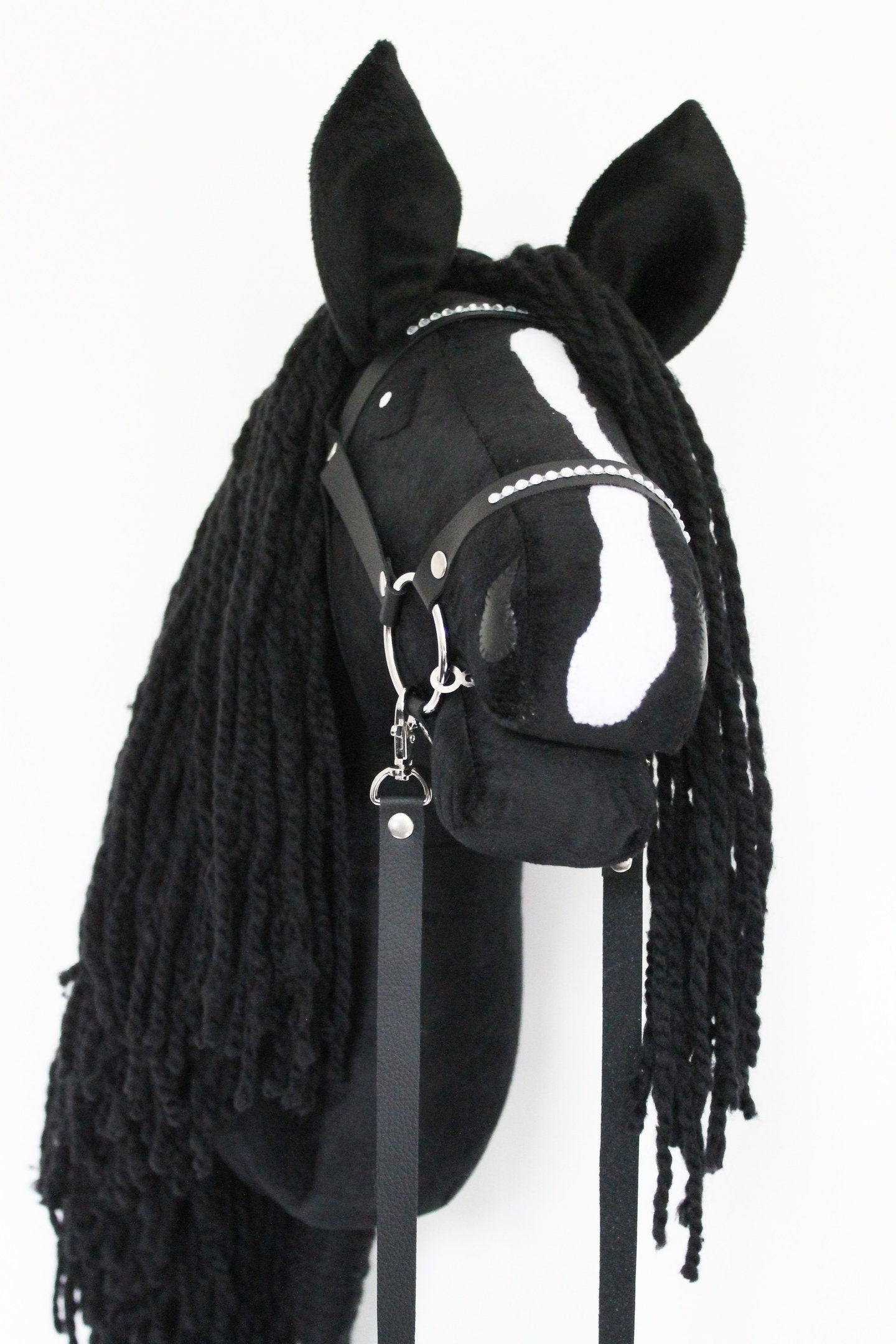 Hobbyhorse with bridle A3 Blacky