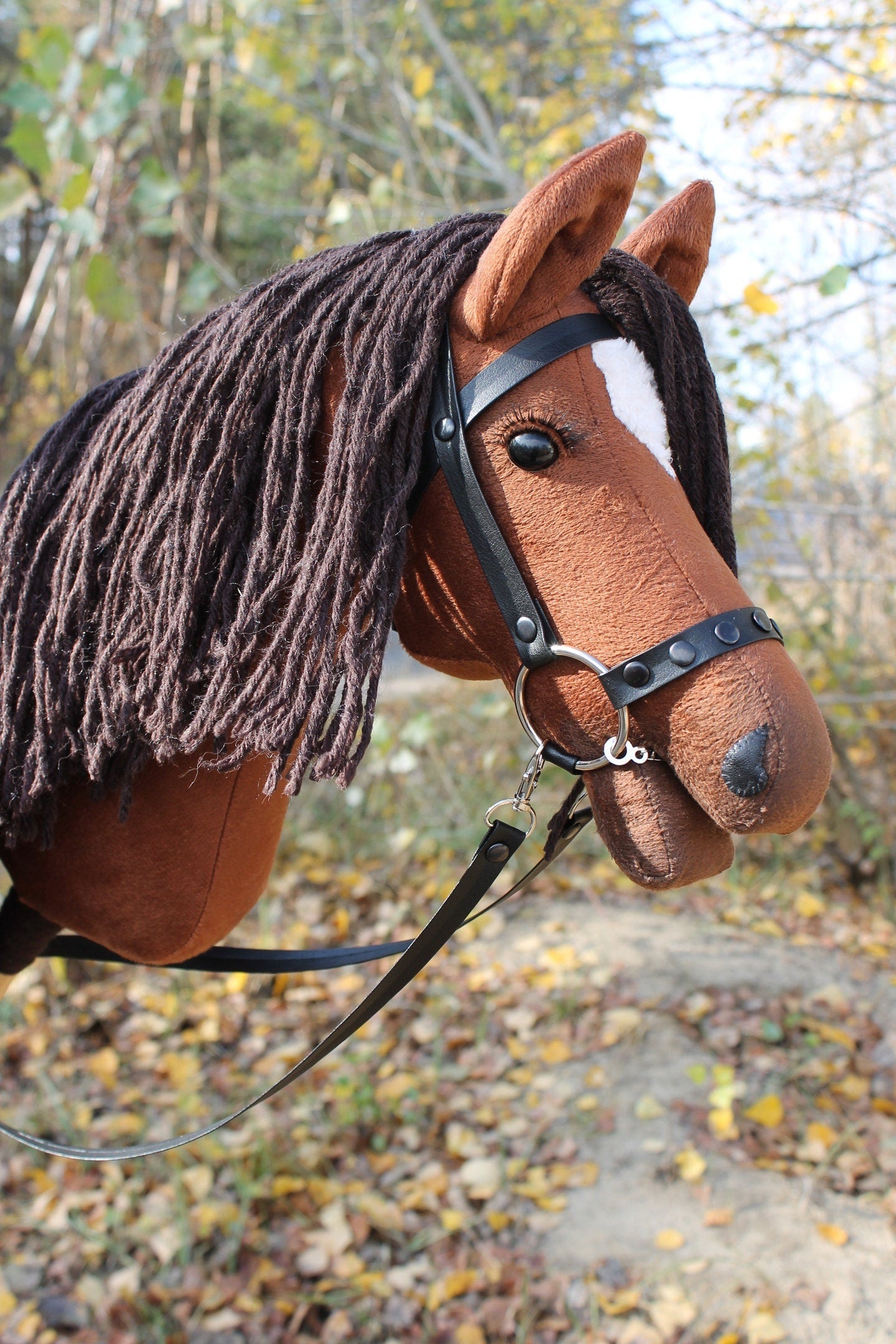 Hobbyhorse with bridle A3 Chestnut Enigma v. 2