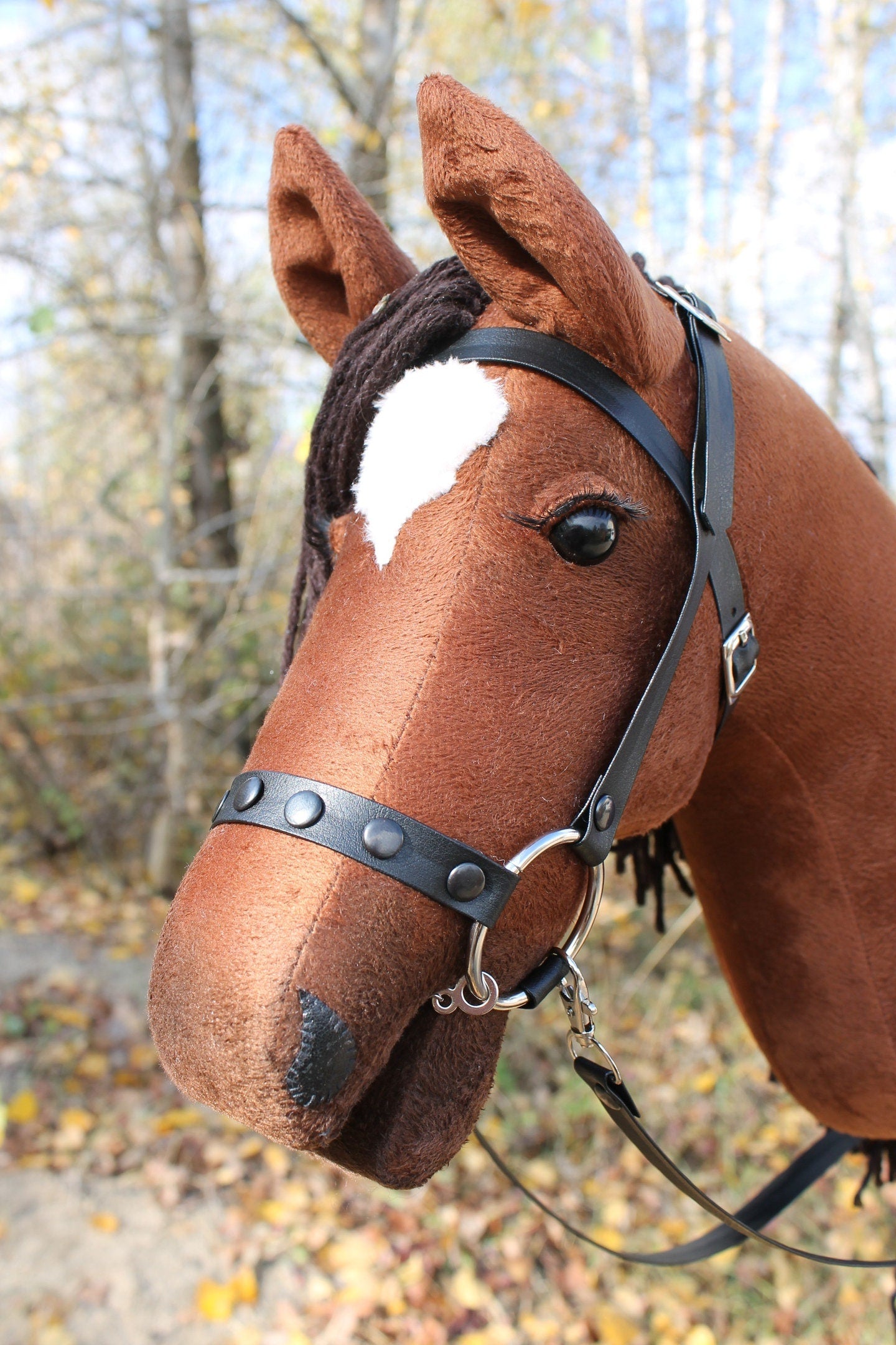 Hobbyhorse with bridle A3 Chestnut Enigma v. 2