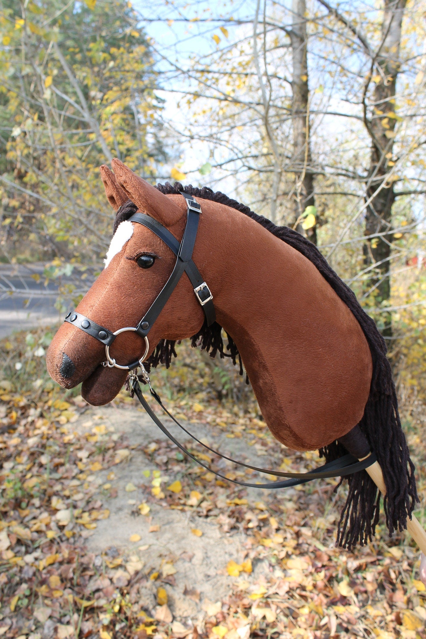 Hobbyhorse with bridle A3 Chestnut Enigma v. 2