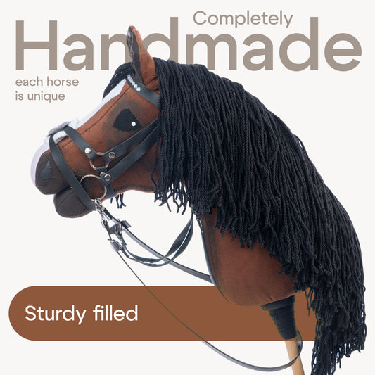 Hobbyhorse with bridle A3 Chestnut ENIGMA v. 3